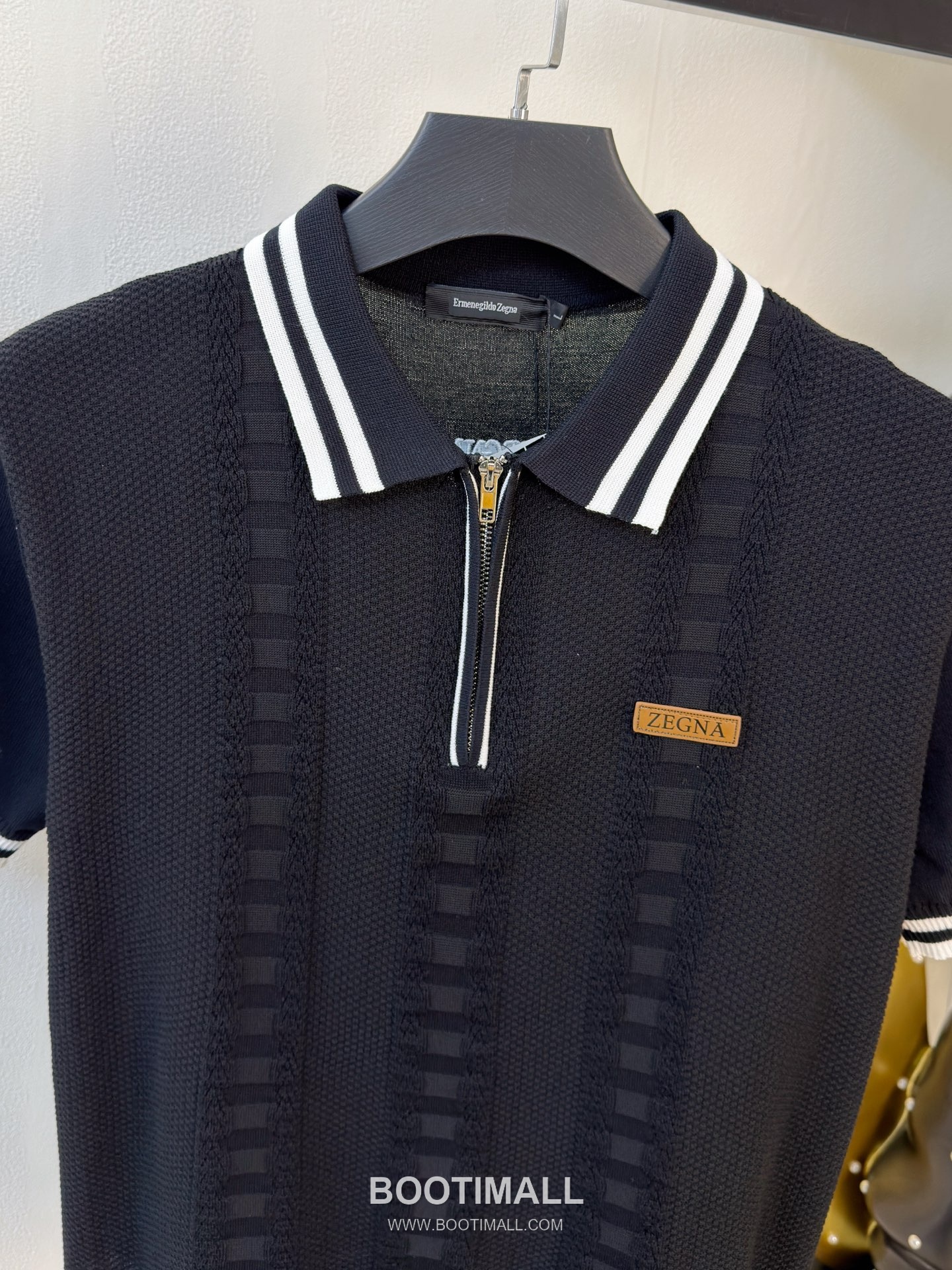 Zegna Knit Short Sleeve T-Shirt Navy 제냐 니트 반팔 티셔츠 네이비 2