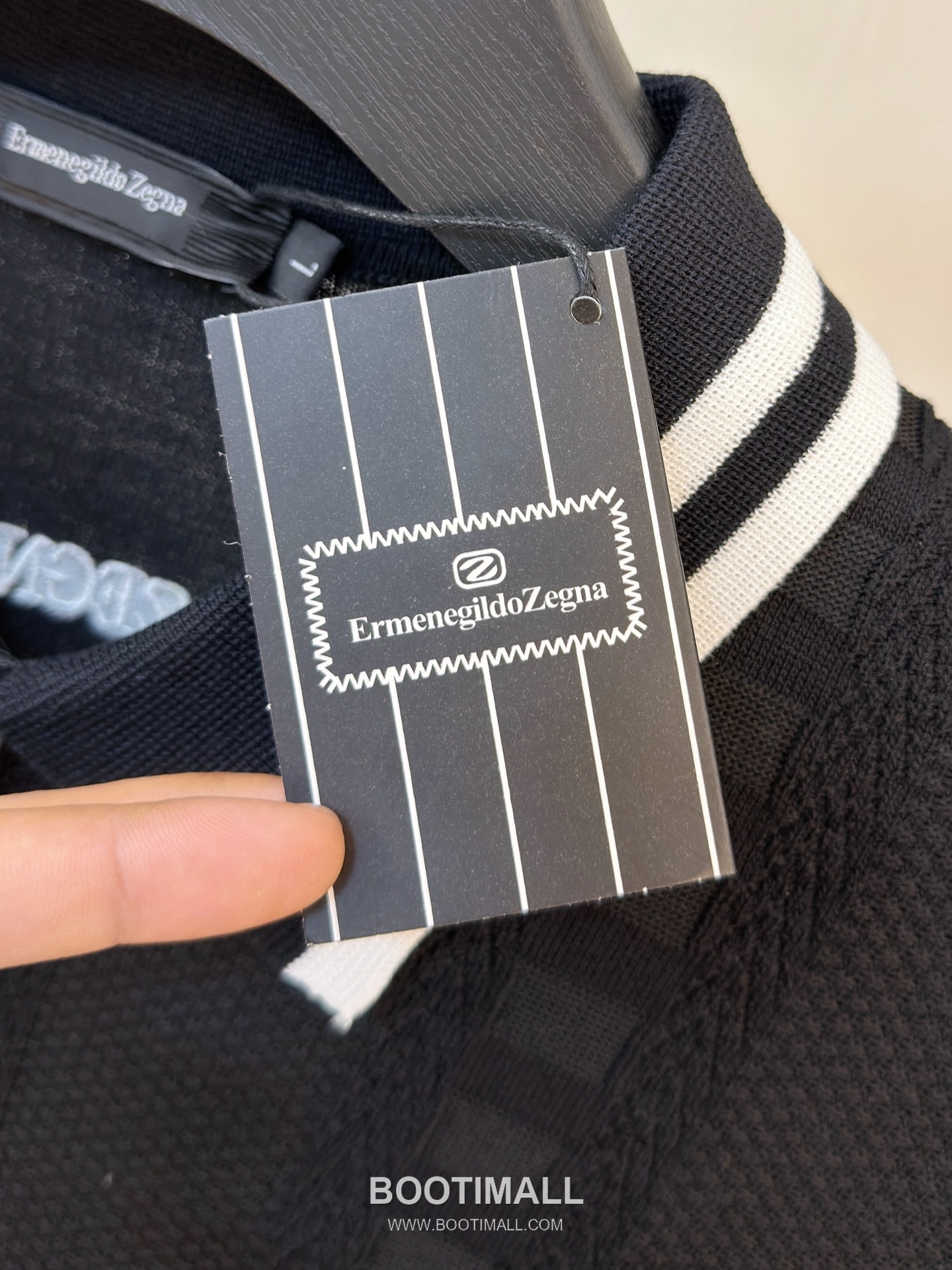 Zegna Knit Short Sleeve T-Shirt Navy 제냐 니트 반팔 티셔츠 네이비 4