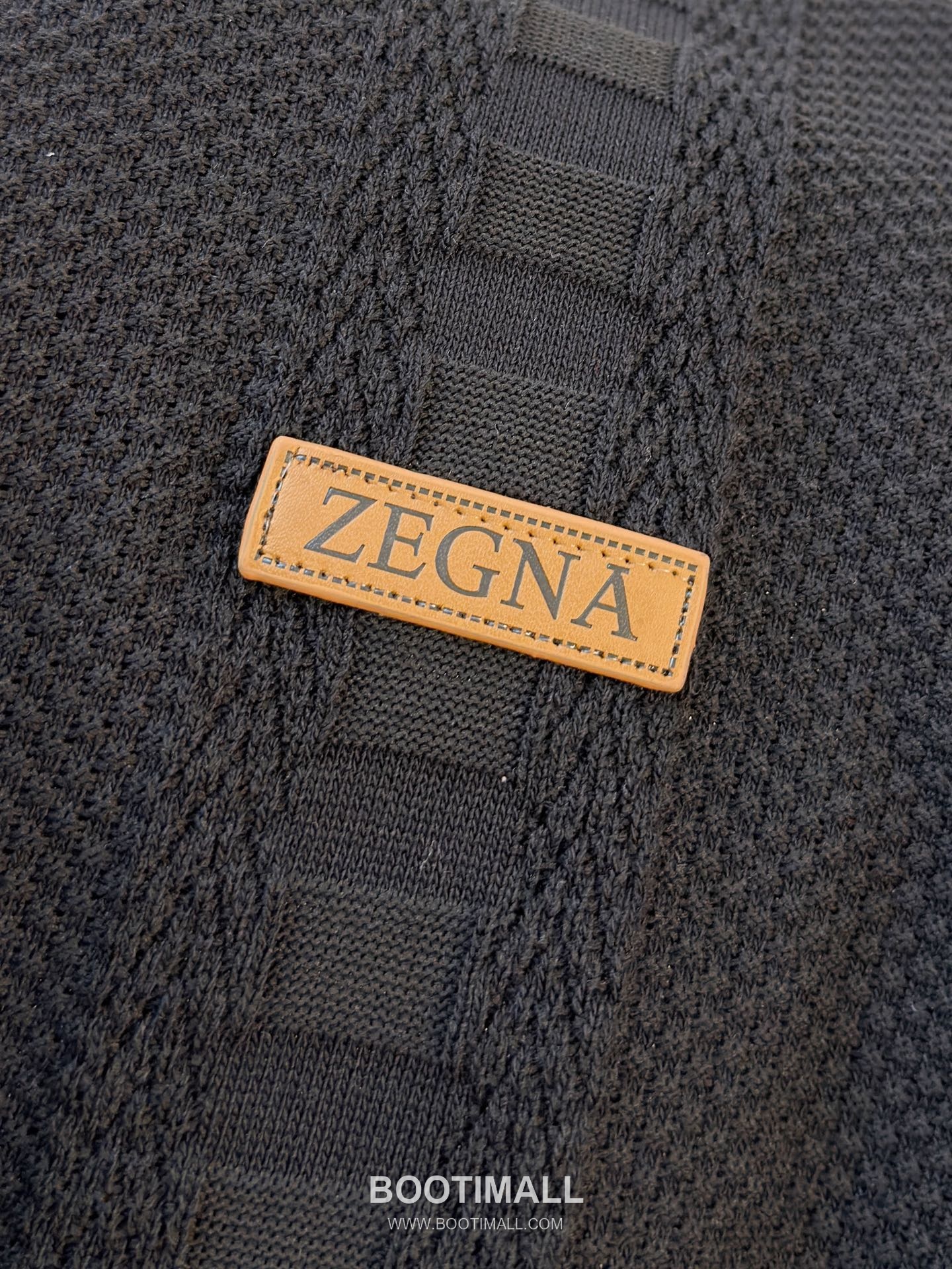 Zegna Knit Short Sleeve T-Shirt Navy 제냐 니트 반팔 티셔츠 네이비 5