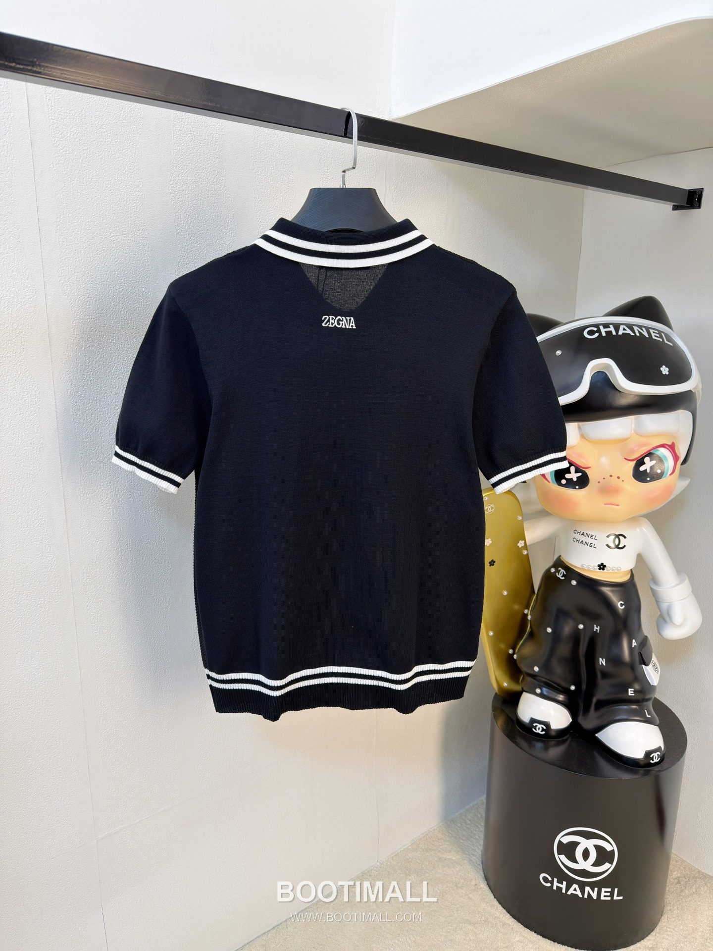 Zegna Knit Short Sleeve T-Shirt Navy 제냐 니트 반팔 티셔츠 네이비 9