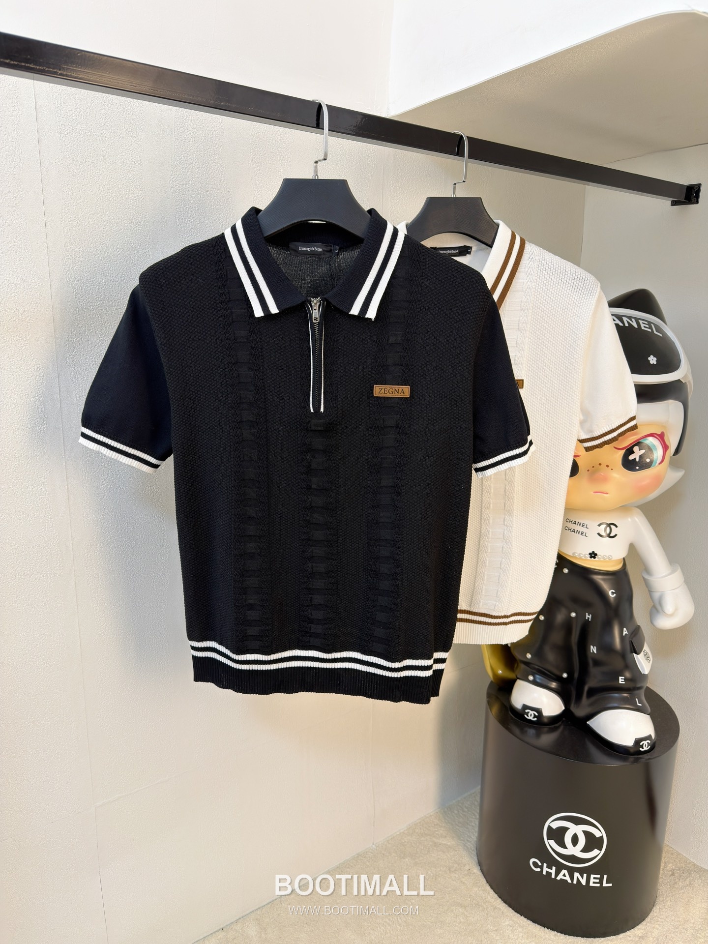 Zegna Knit Short Sleeve T-Shirt Navy 제냐 니트 반팔 티셔츠 네이비 10