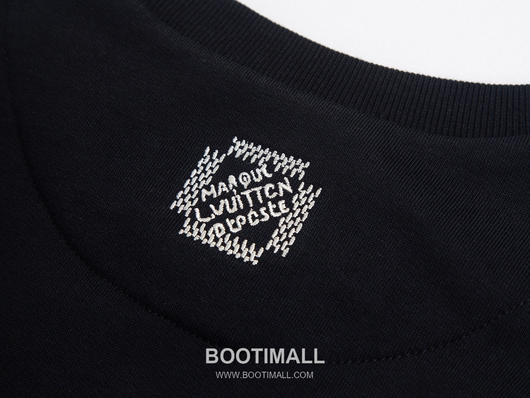 Louis Vuitton Badge Embroidered Checkerboard Terry Cotton T-Shirt 루이비통 배지 자수 체커보드 테리 코튼 티셔츠 5