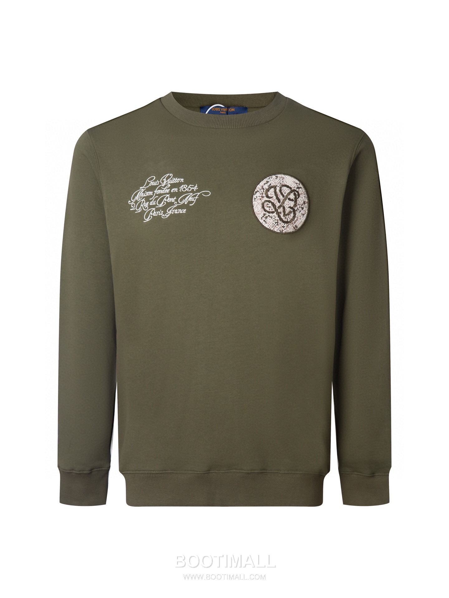 Louis Vuitton Badge Embroidered Checkerboard Terry Cotton T-Shirt 루이비통 배지 자수 체커보드 테리 코튼 티셔츠 1