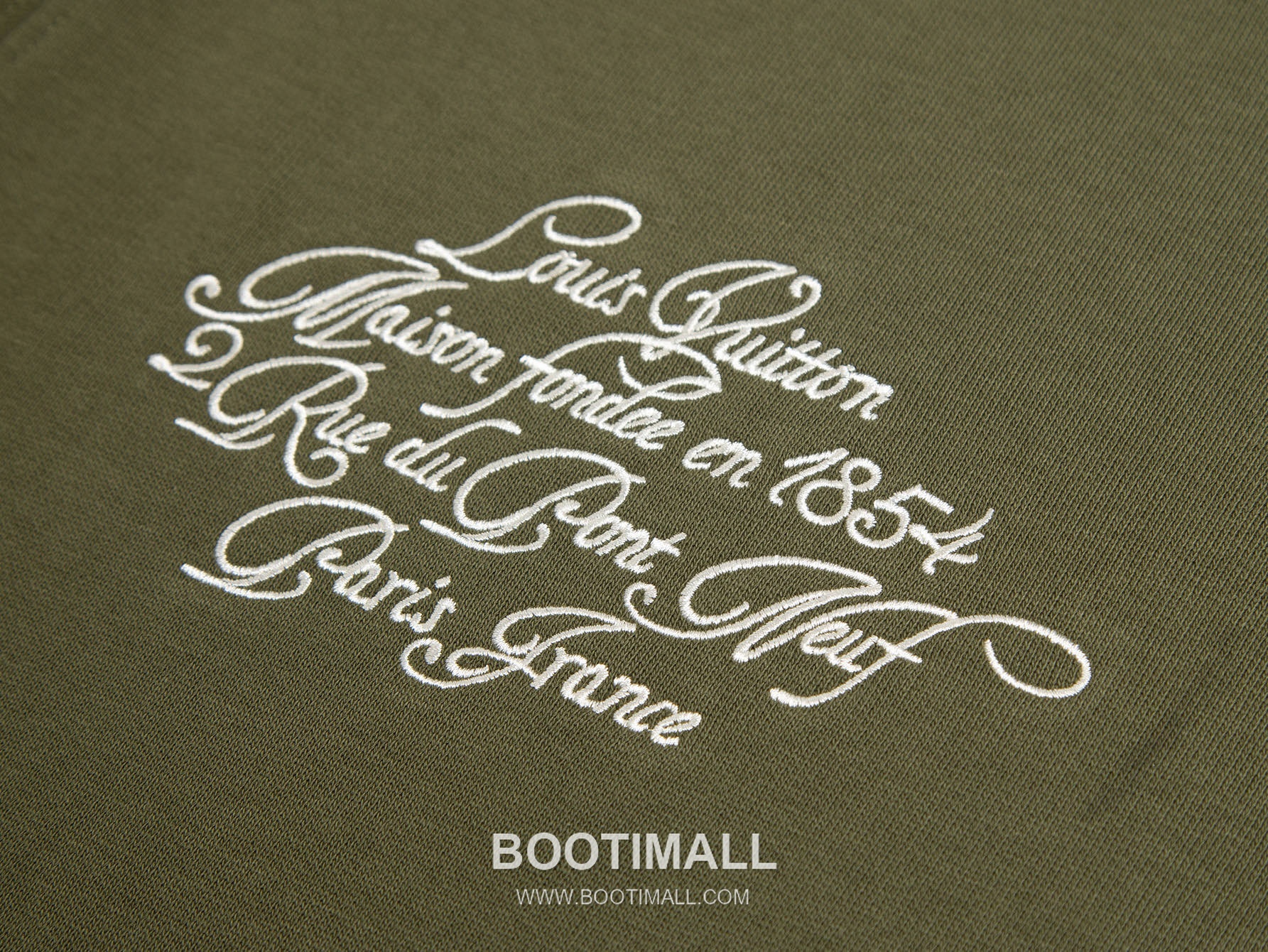 Louis Vuitton Badge Embroidered Checkerboard Terry Cotton T-Shirt 루이비통 배지 자수 체커보드 테리 코튼 티셔츠 4