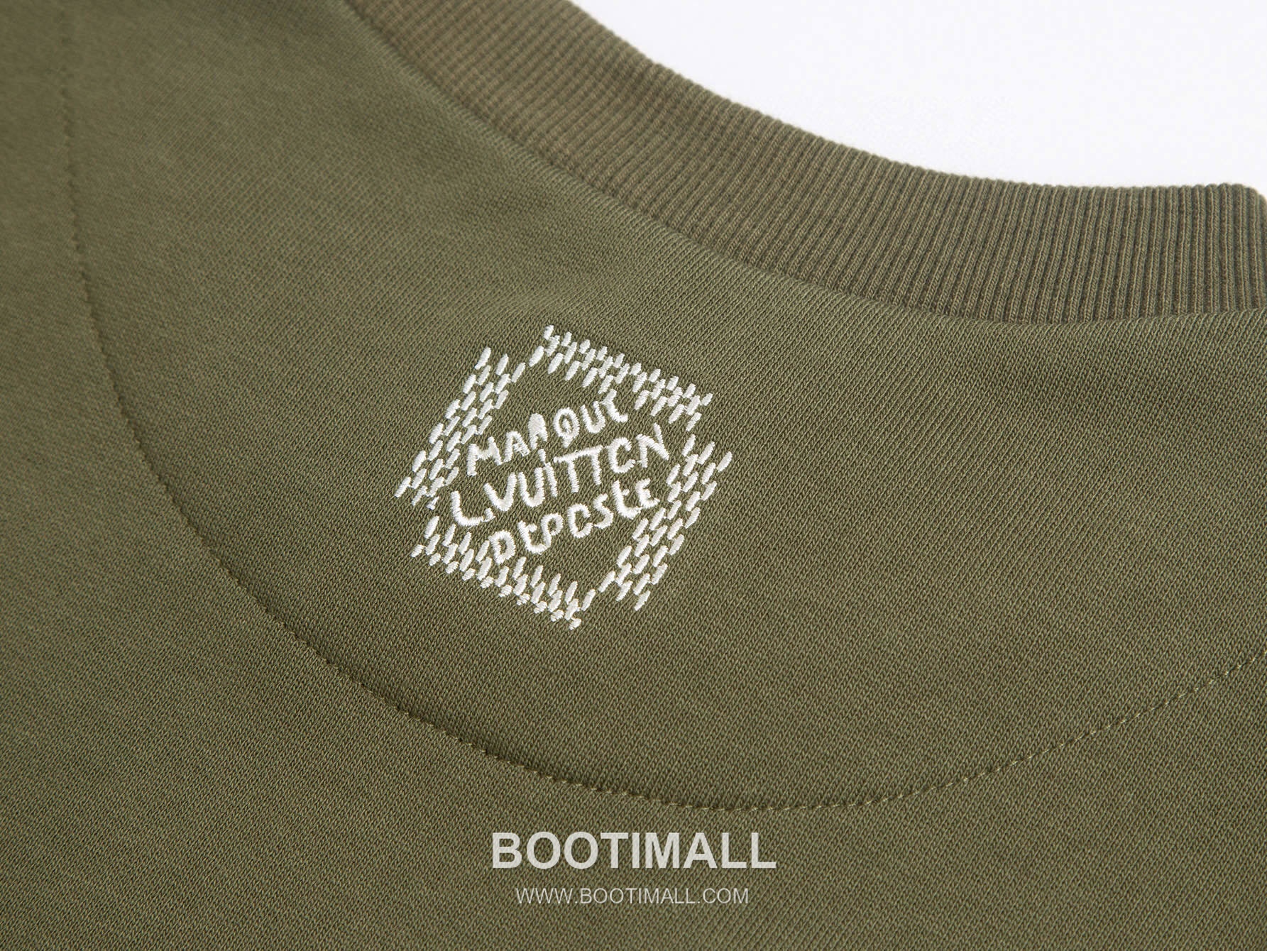 Louis Vuitton Badge Embroidered Checkerboard Terry Cotton T-Shirt 루이비통 배지 자수 체커보드 테리 코튼 티셔츠 7