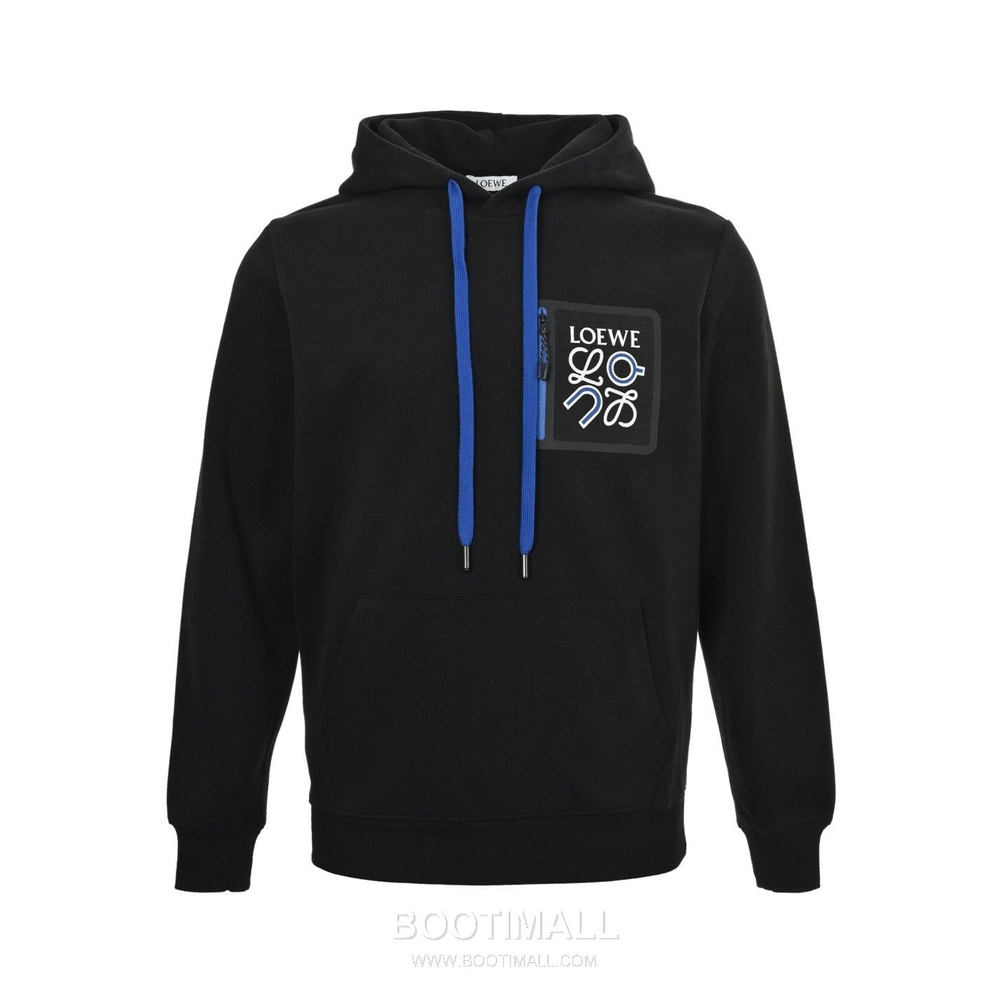 Loewe On Running Collaboration Pocket Logo Hoodie Navy Blue 로에베 온 러닝 컬래버레이션 포켓 로고 후드 네이비 블루 1