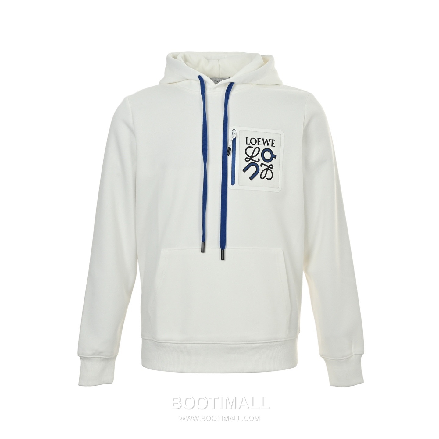 Loewe On Running Collaboration Pocket Logo Hoodie Navy Blue 로에베 온 러닝 컬래버레이션 포켓 로고 후드 네이비 블루 1