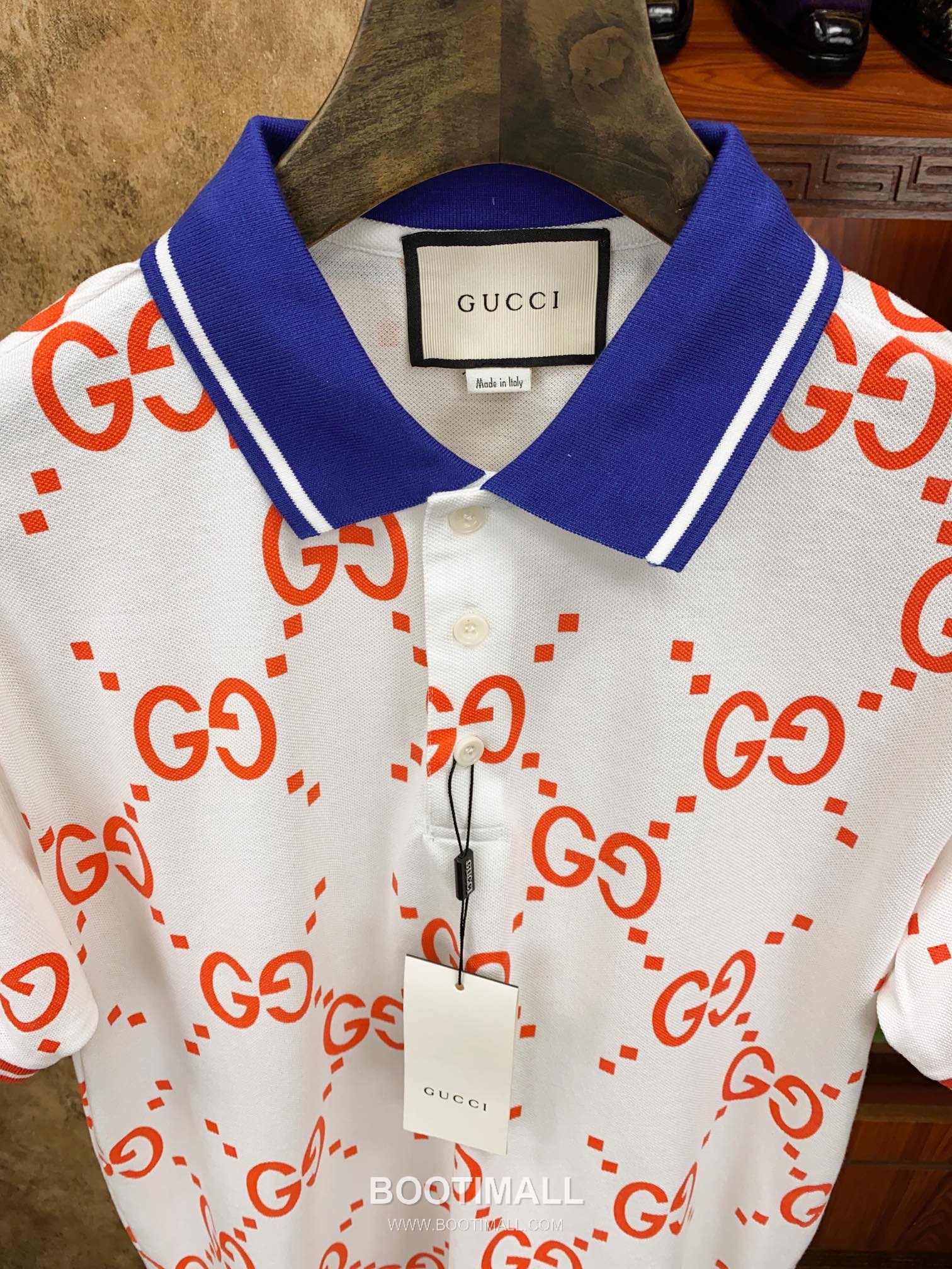Gucci Embroidered Logo Pique Cotton Polo Shirt 구찌 엠브로이더드 로고 피케 코튼 폴로 셔츠 4