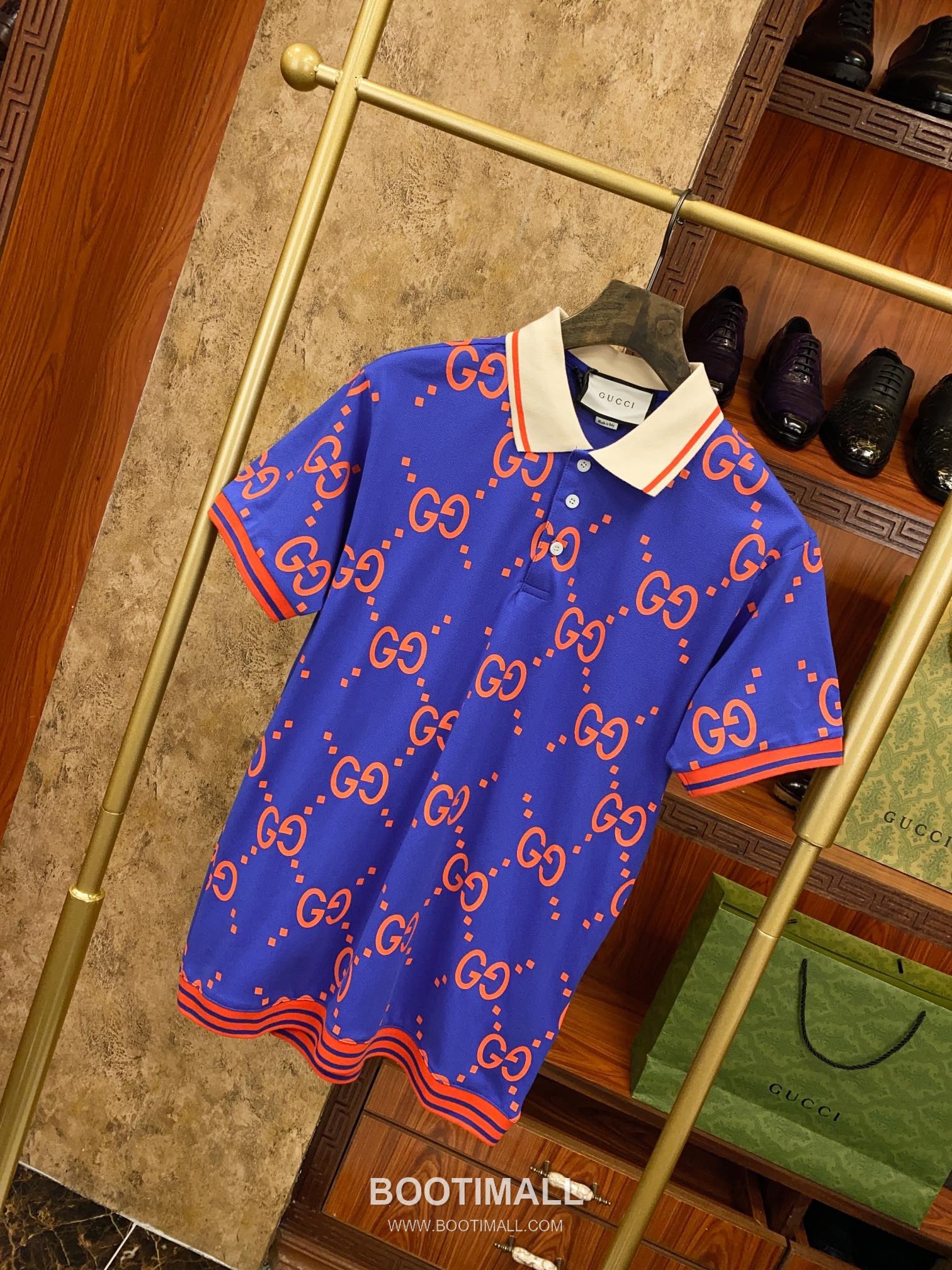 Gucci Embroidered Logo Pique Cotton Polo Shirt 구찌 엠브로이더드 로고 피케 코튼 폴로 셔츠 3