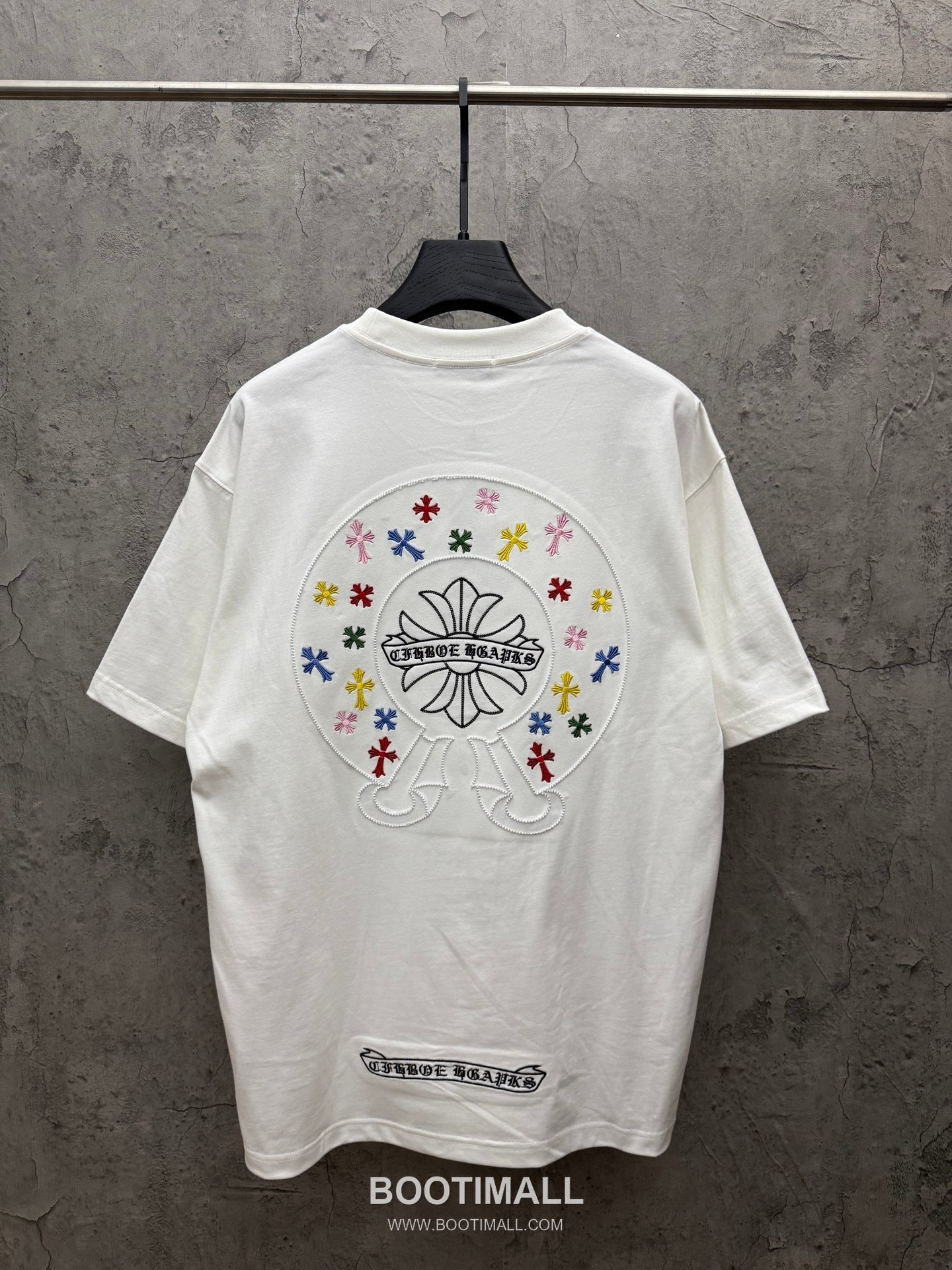 Chrome Hearts Colorful Embroidered Hollow Short Sleeve T-Shirt 크롬하츠 컬러풀 자수 중공 반팔 티셔츠 2