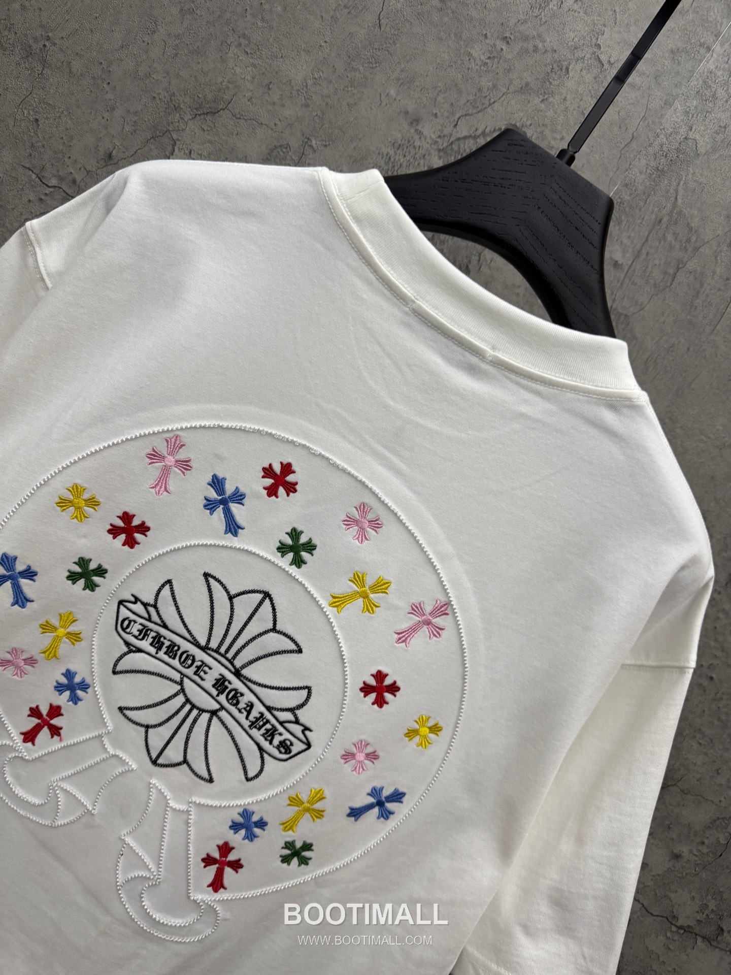 Chrome Hearts Colorful Embroidered Hollow Short Sleeve T-Shirt 크롬하츠 컬러풀 자수 중공 반팔 티셔츠 4