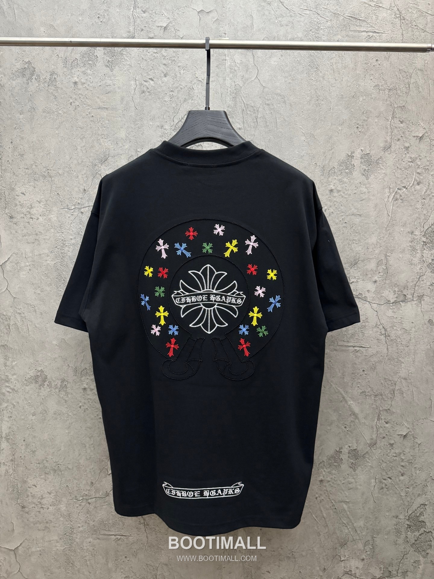 Chrome Hearts Colorful Embroidered Hollow Short Sleeve T-Shirt 크롬하츠 컬러풀 자수 중공 반팔 티셔츠 2