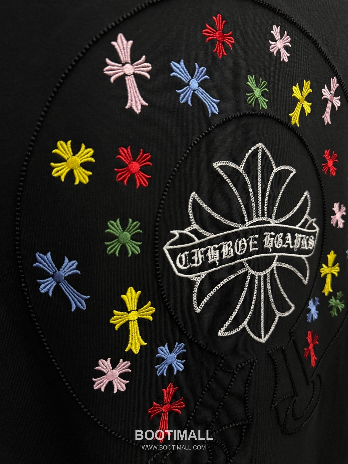 Chrome Hearts Colorful Embroidered Hollow Short Sleeve T-Shirt 크롬하츠 컬러풀 자수 중공 반팔 티셔츠 8