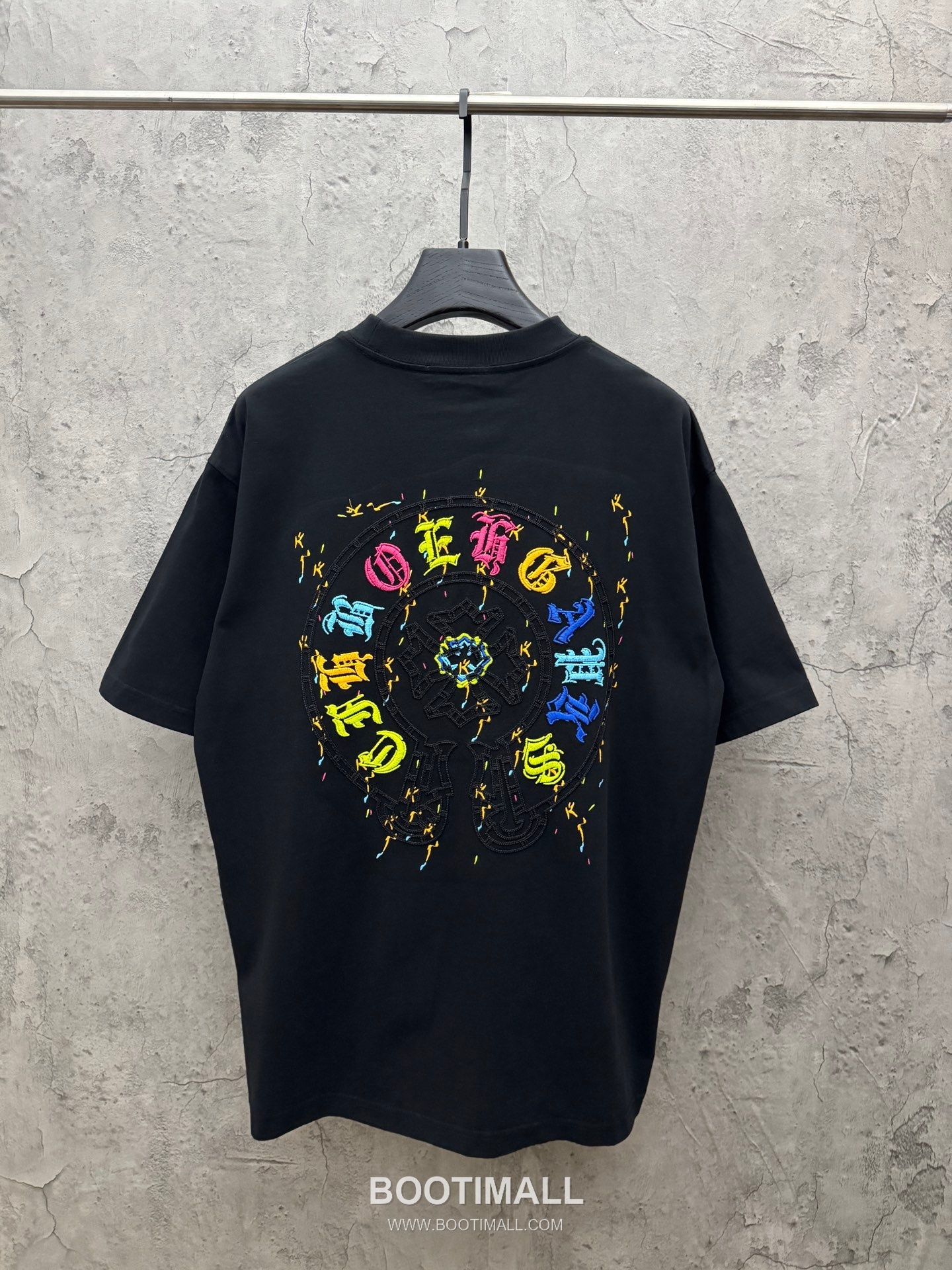 Chrome Hearts Colorful Embroidered Hollow Short Sleeve T-Shirt 크롬하츠 컬러풀 자수 중공 반팔 티셔츠 -3 2
