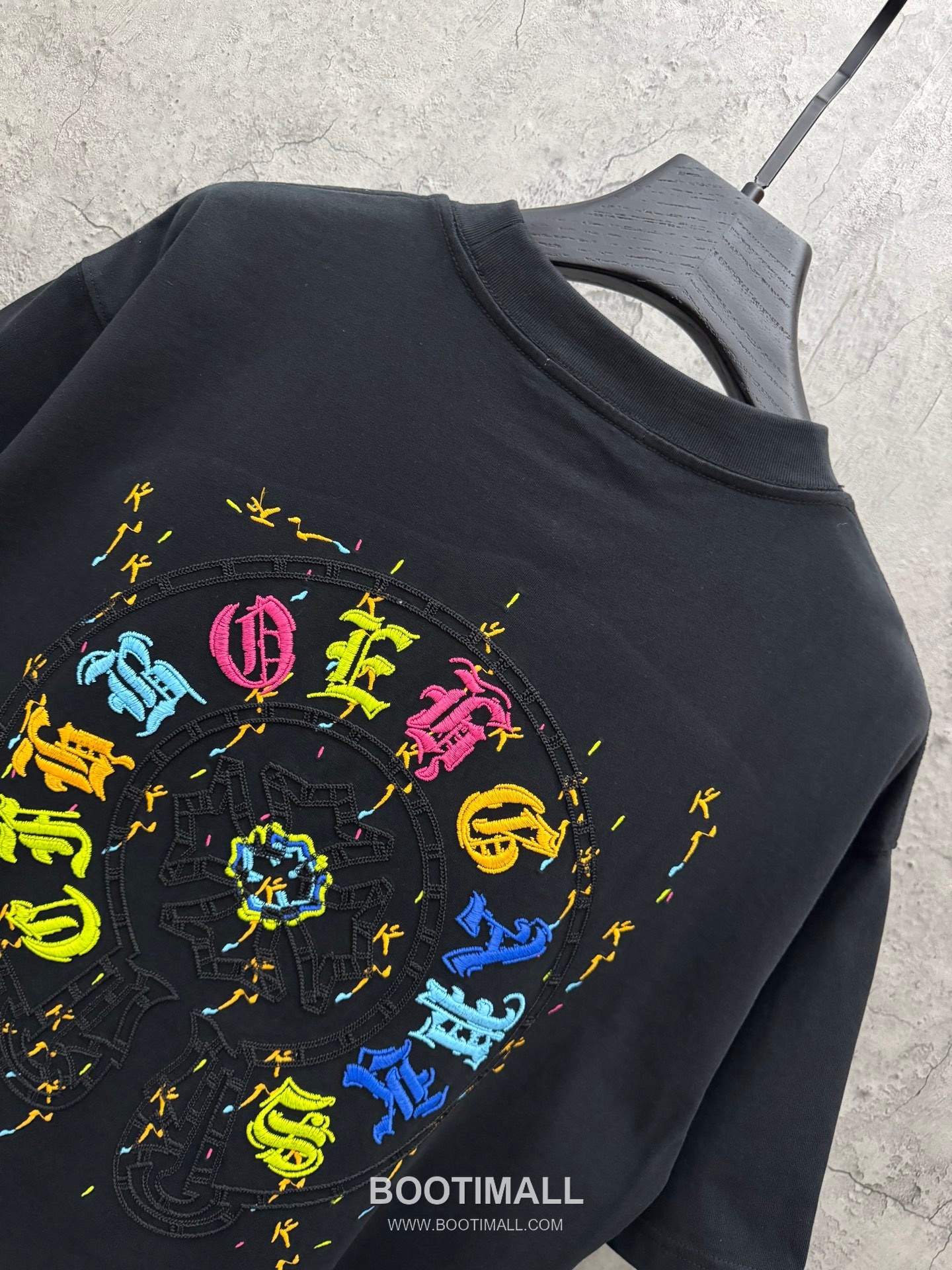 Chrome Hearts Colorful Embroidered Hollow Short Sleeve T-Shirt 크롬하츠 컬러풀 자수 중공 반팔 티셔츠 -3 4