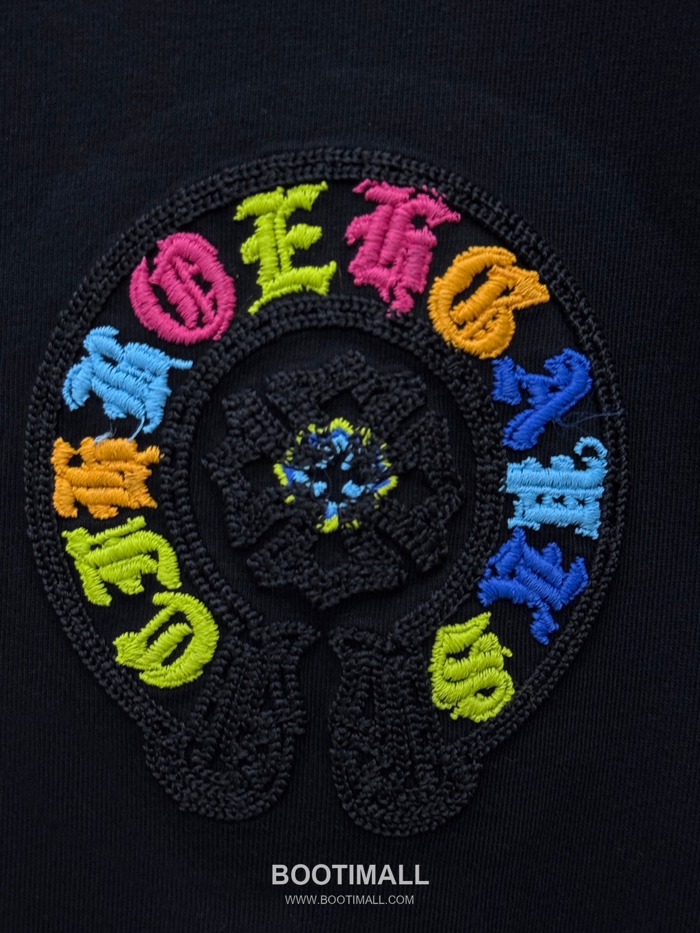 Chrome Hearts Colorful Embroidered Hollow Short Sleeve T-Shirt 크롬하츠 컬러풀 자수 중공 반팔 티셔츠 -3 6