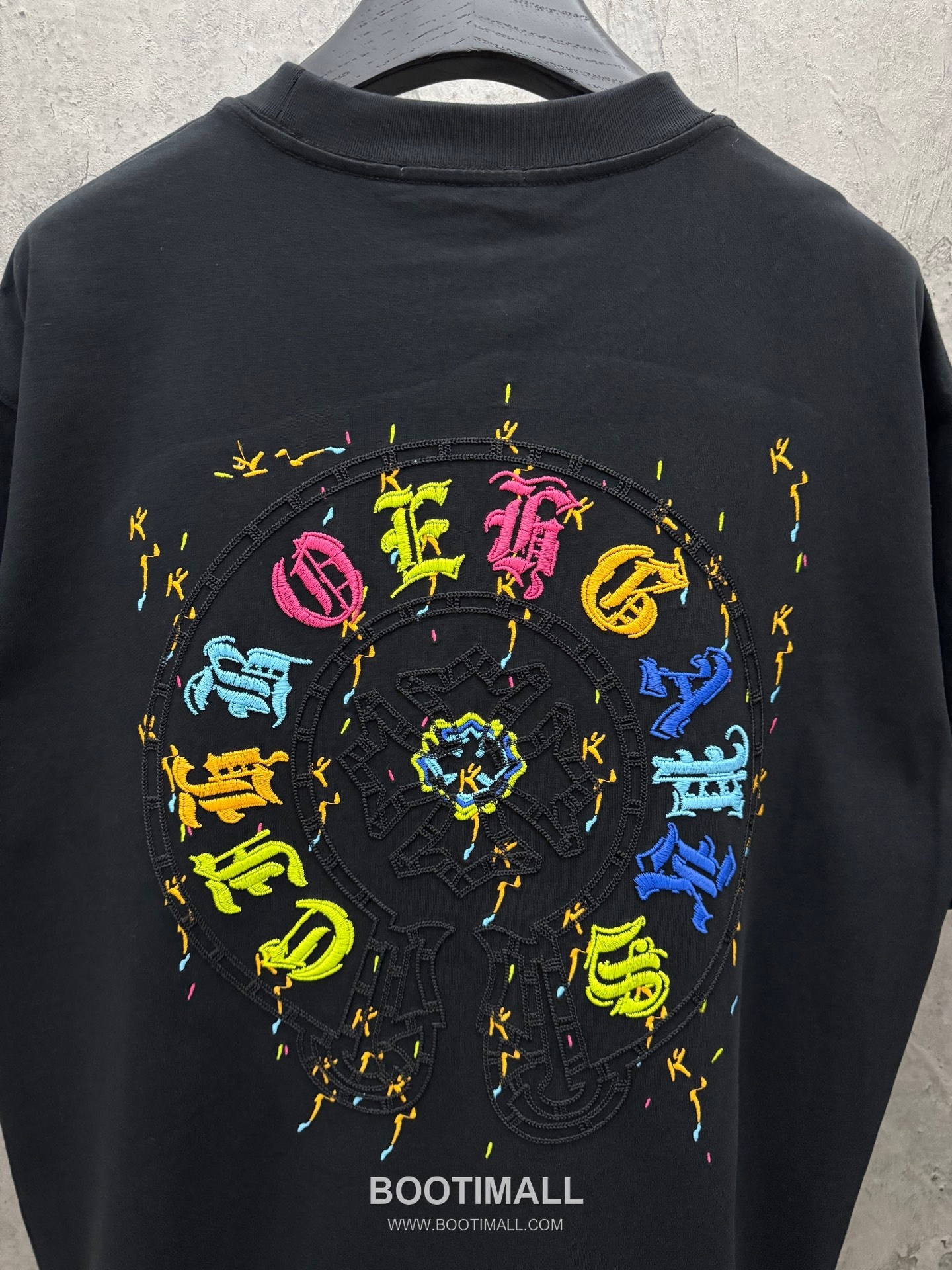 Chrome Hearts Colorful Embroidered Hollow Short Sleeve T-Shirt 크롬하츠 컬러풀 자수 중공 반팔 티셔츠 -3 7