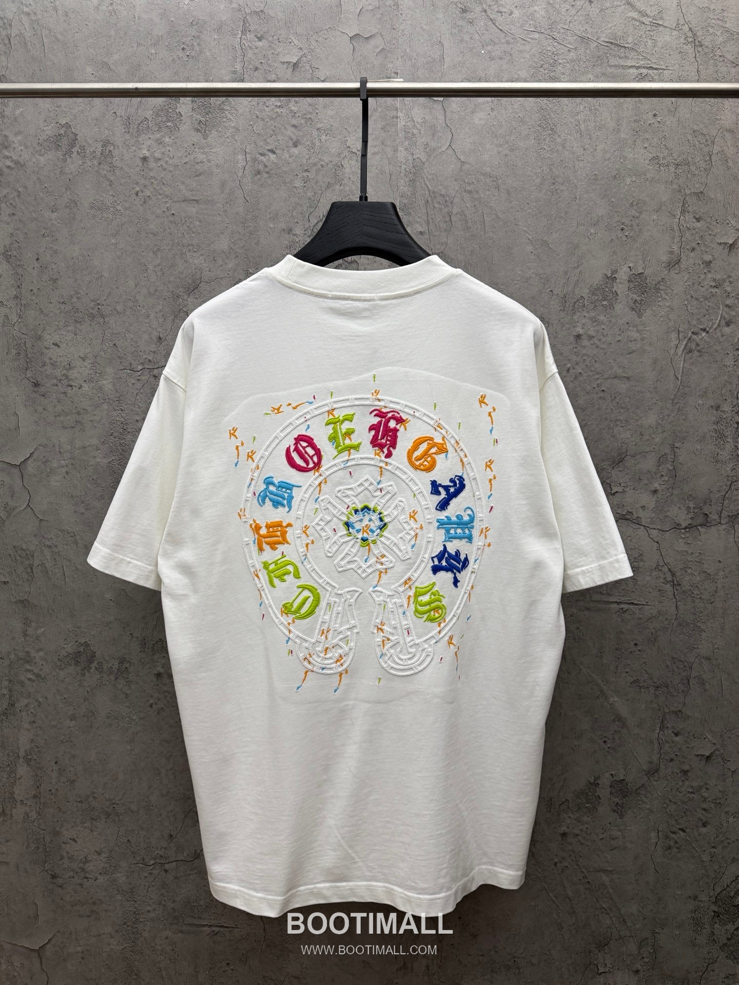 Chrome Hearts Colorful Embroidered Hollow Short Sleeve T-Shirt 크롬하츠 컬러풀 자수 중공 반팔 티셔츠 -3 2