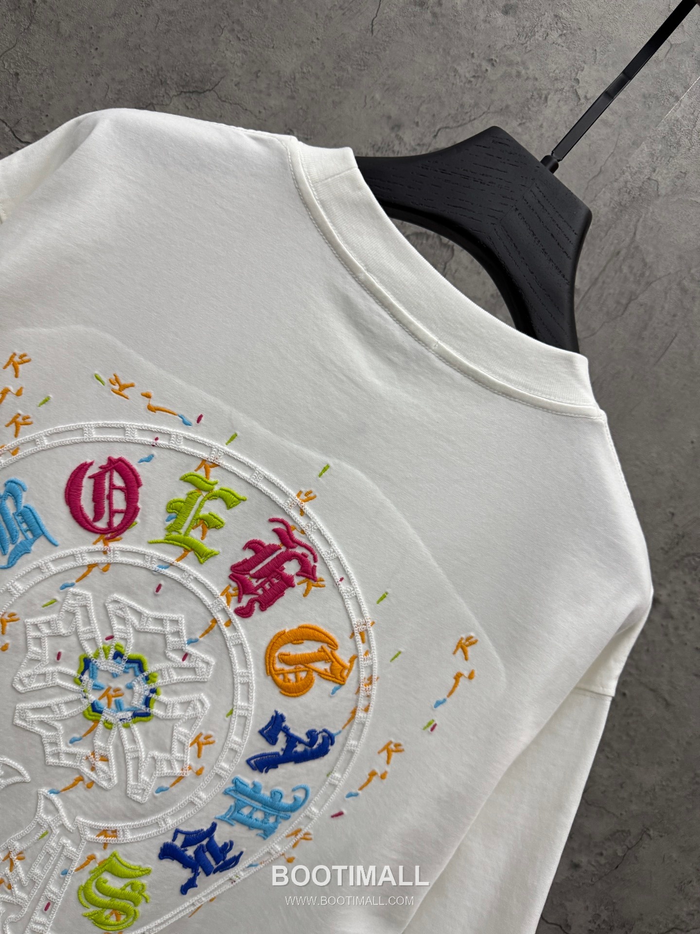 Chrome Hearts Colorful Embroidered Hollow Short Sleeve T-Shirt 크롬하츠 컬러풀 자수 중공 반팔 티셔츠 -3 4