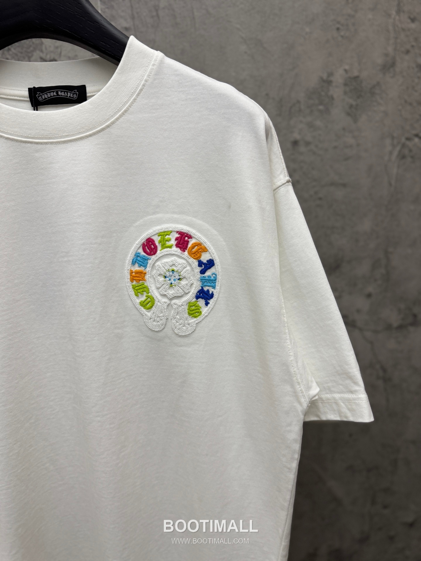 Chrome Hearts Colorful Embroidered Hollow Short Sleeve T-Shirt 크롬하츠 컬러풀 자수 중공 반팔 티셔츠 -3 5