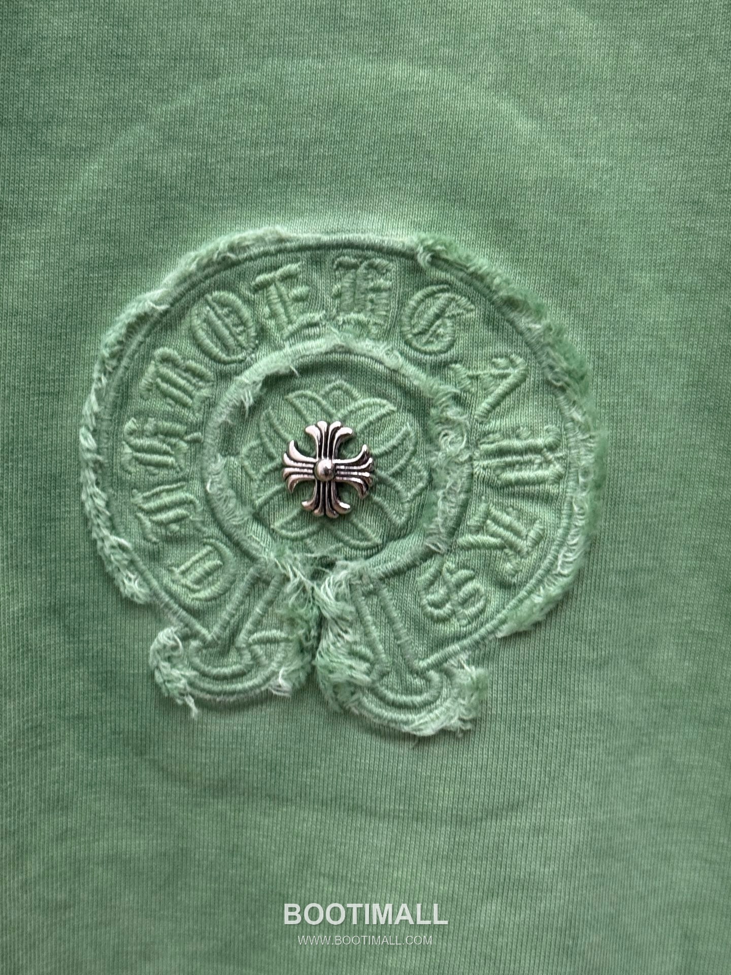 Chrome Hearts Embroidered Logo Washed Cotton Short Sleeve T-Shirt 크롬하츠 엠보 로고 워싱 코튼 반팔 티셔츠 6