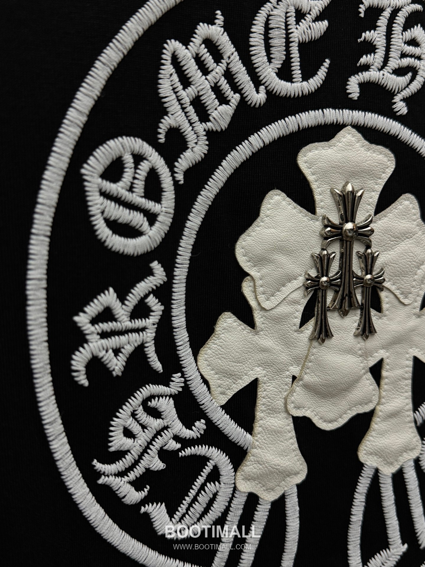 Chrome Hearts Embroidered Cross Raglan Short Sleeve T-Shirt 100% Cotton 크롬하츠 자수 십자가 라글란 반팔 티셔츠 100% 코튼 8