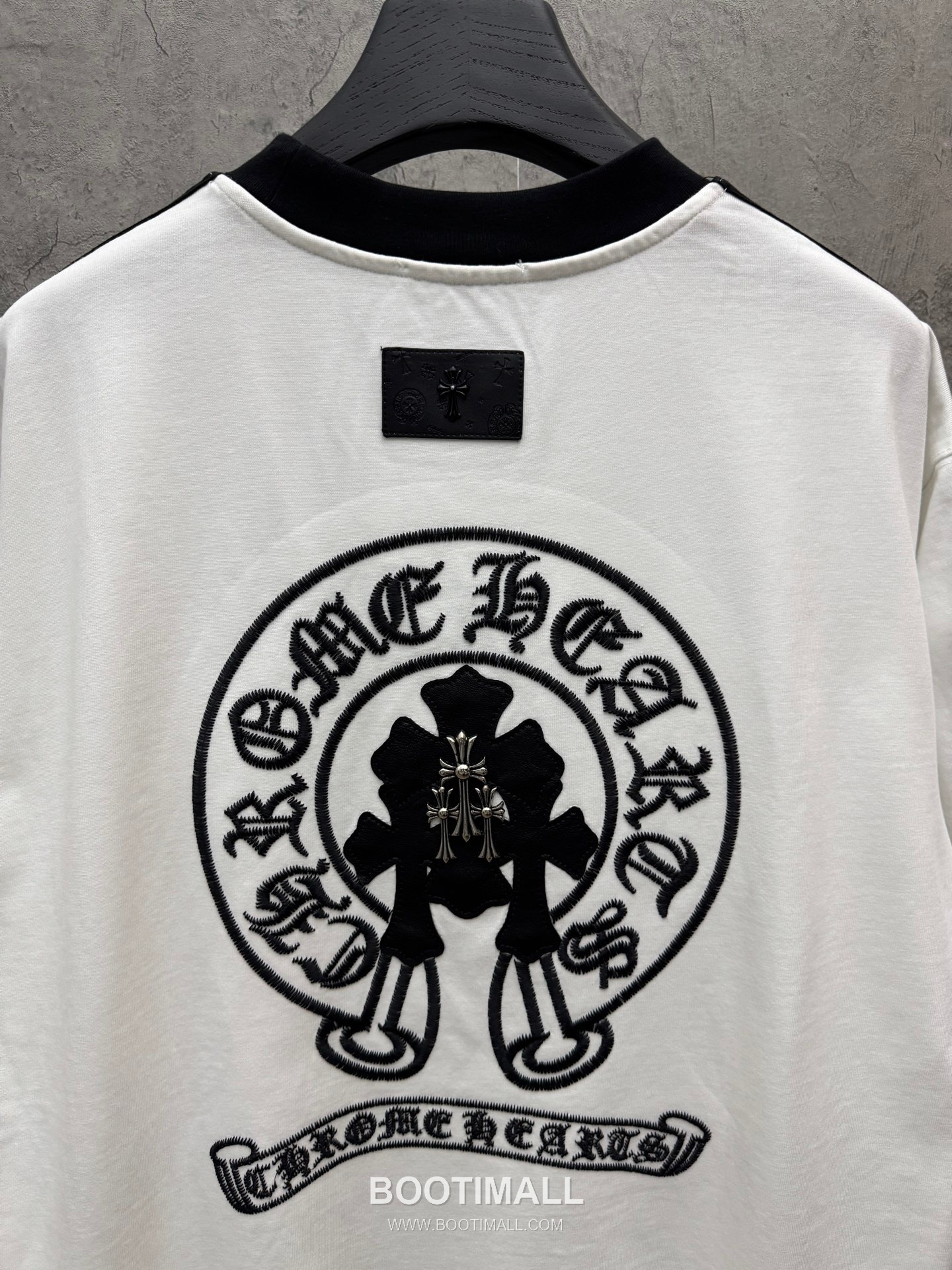 Chrome Hearts Embroidered Cross Raglan Short Sleeve T-Shirt 100% Cotton 크롬하츠 자수 십자가 라글란 반팔 티셔츠 100% 코튼 7