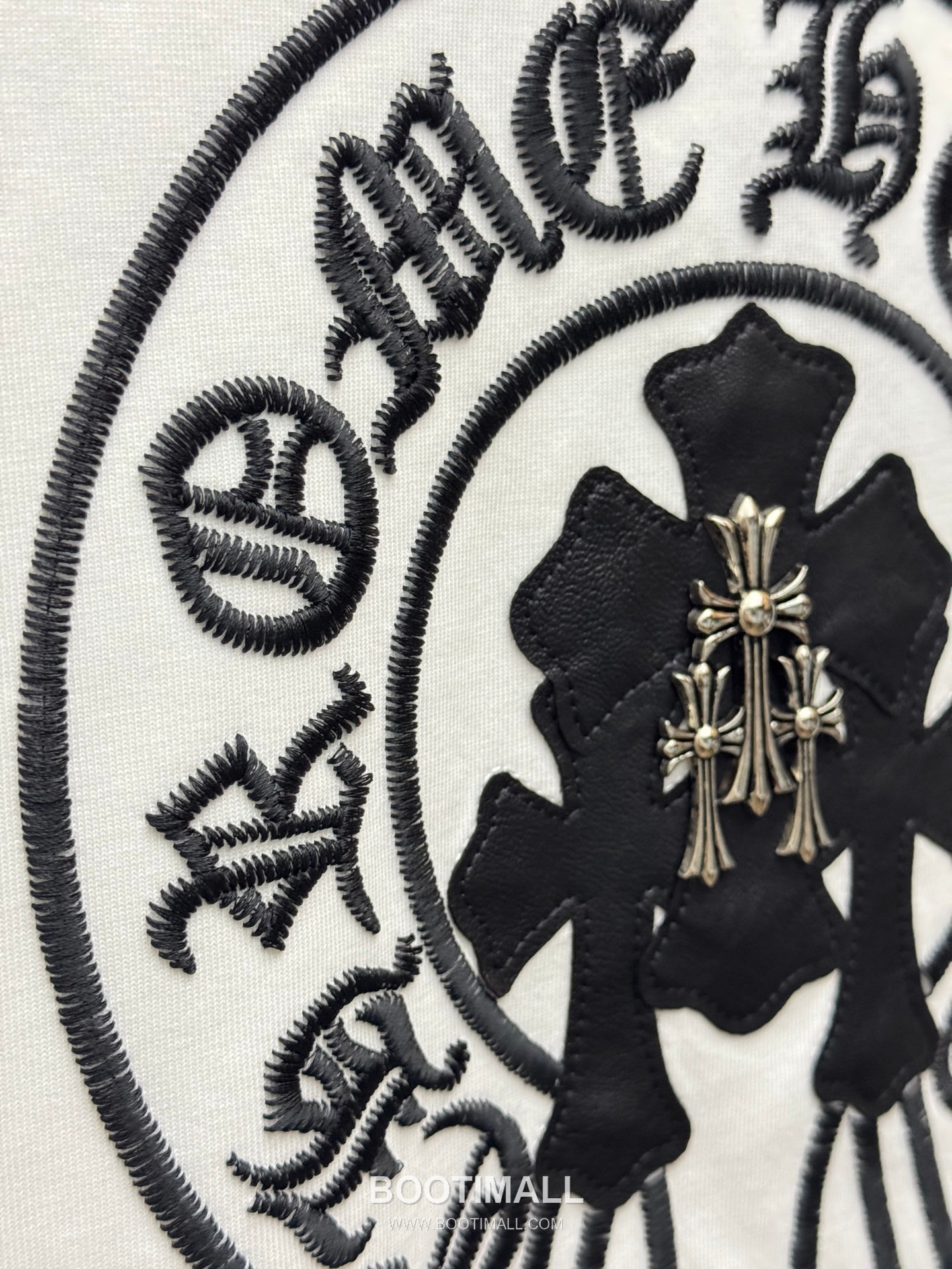 Chrome Hearts Embroidered Cross Raglan Short Sleeve T-Shirt 100% Cotton 크롬하츠 자수 십자가 라글란 반팔 티셔츠 100% 코튼 8