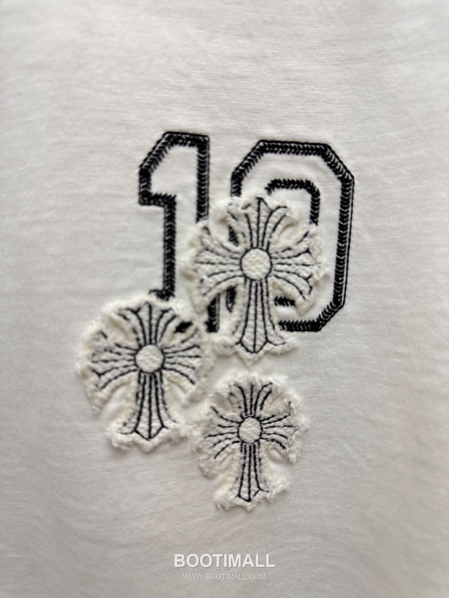 Chrome Hearts Cross Embroidery Raglan Short Sleeve T-Shirt 9609 크롬하츠 크로스 자수 라글란 반팔 티셔츠 9609 6