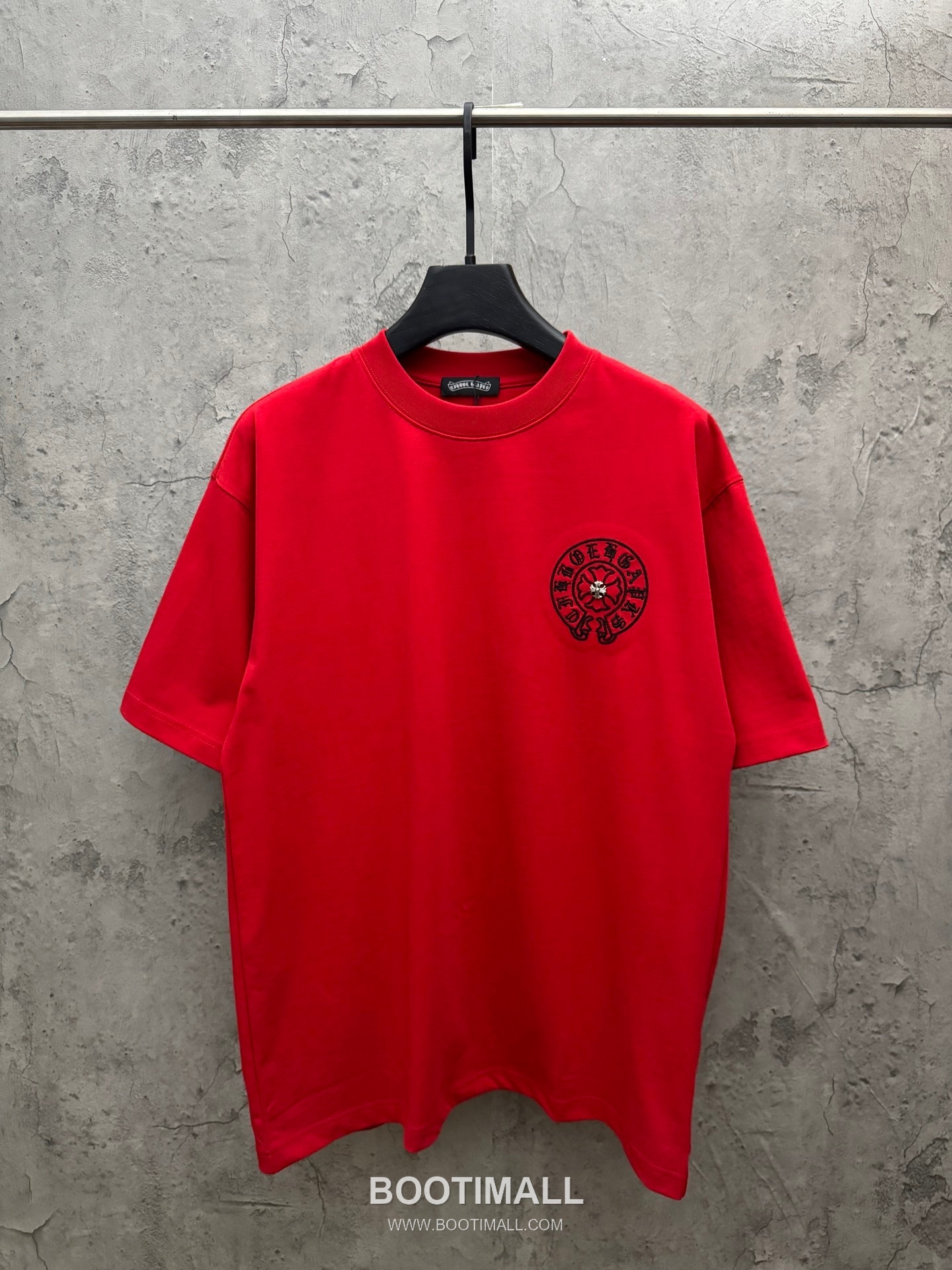 Chrome Hearts Logo Embroidery Cotton Short Sleeve T-Shirt 크롬하츠 로고 자수 코튼 반팔 티셔츠 1