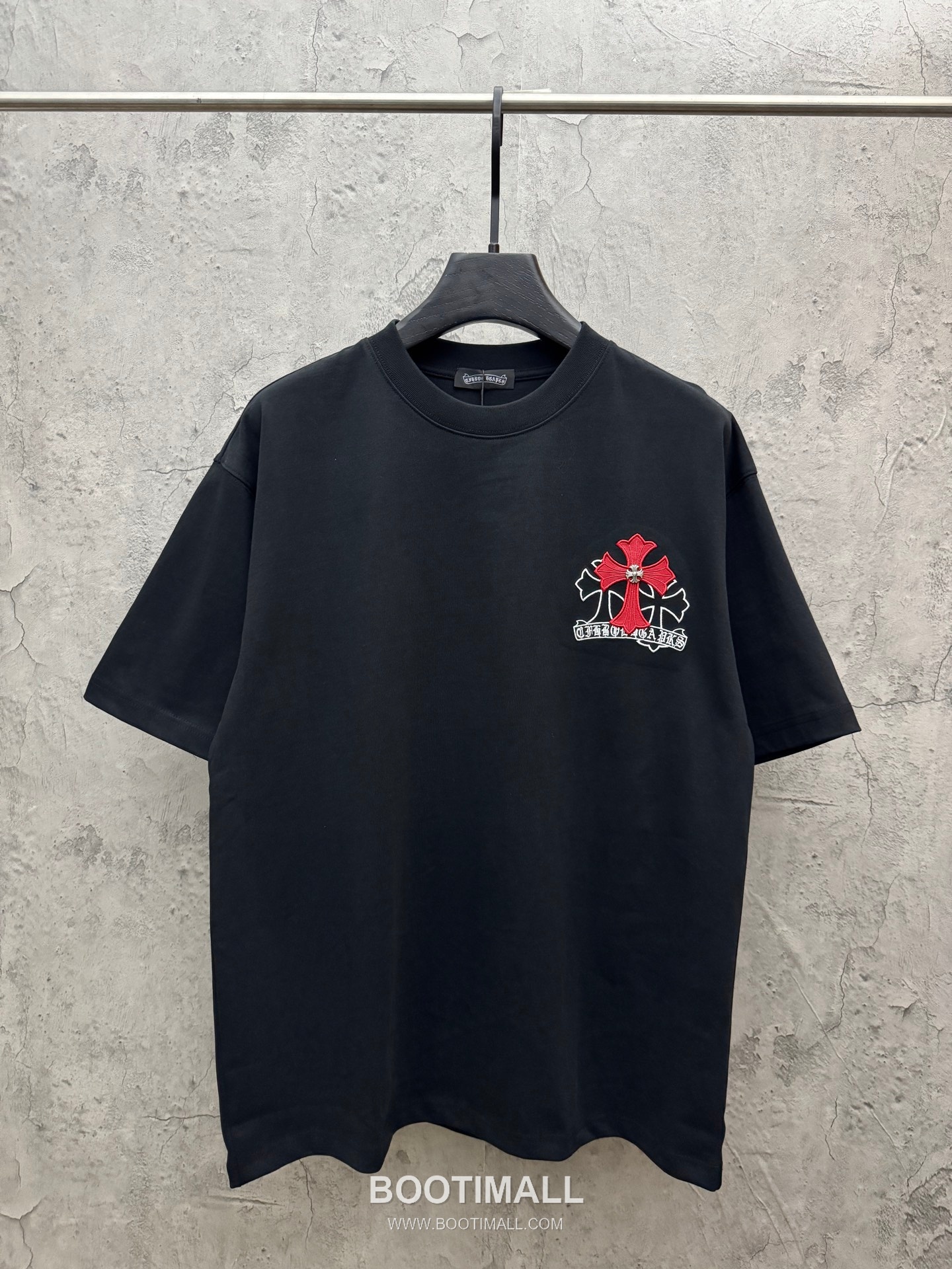 Chrome Hearts Laser Embroidered Cross Short Sleeve T-Shirt 크롬하츠 레이저 자수 크로스 반팔 티셔츠 1