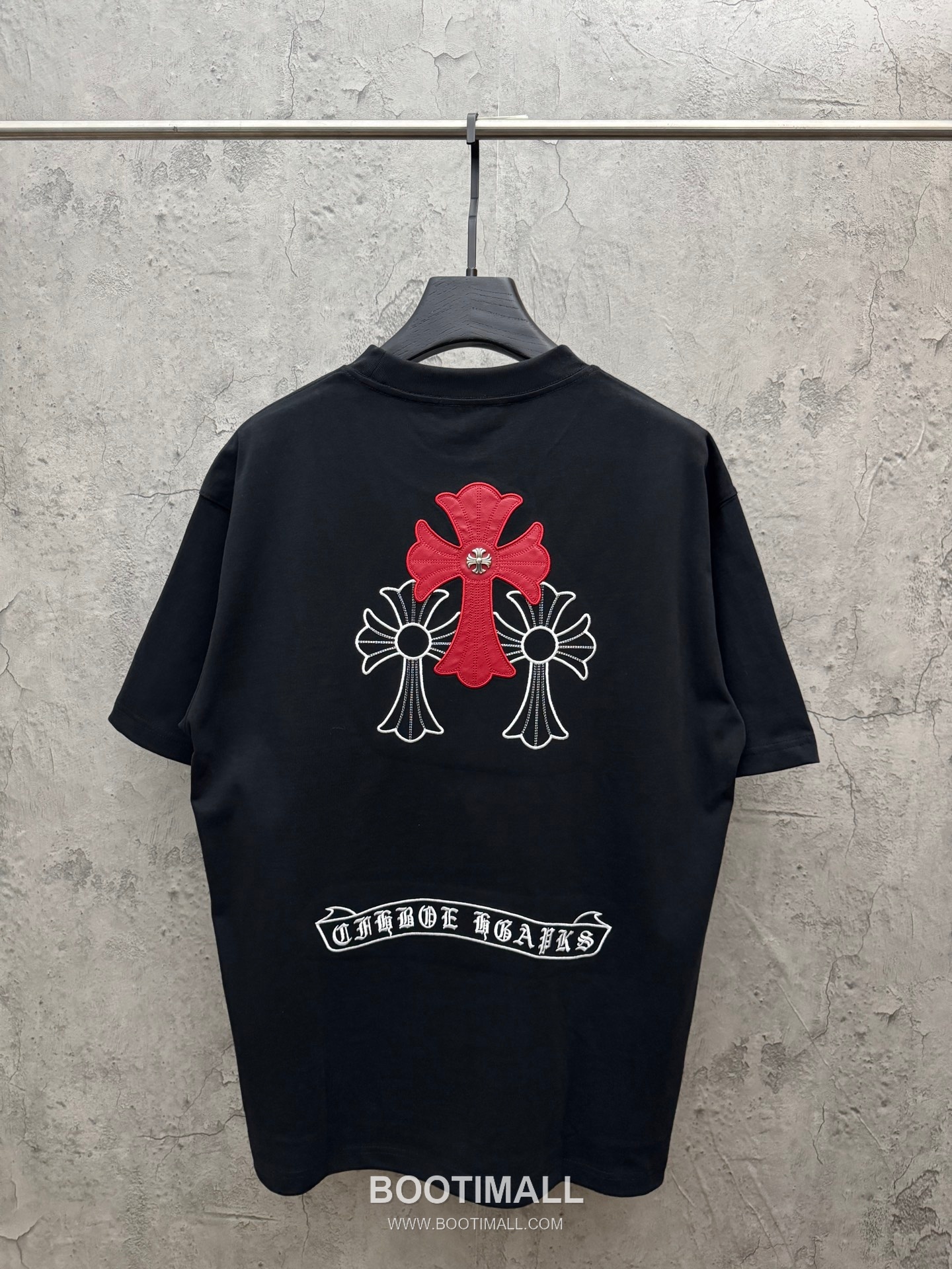 Chrome Hearts Laser Embroidered Cross Short Sleeve T-Shirt 크롬하츠 레이저 자수 크로스 반팔 티셔츠 2