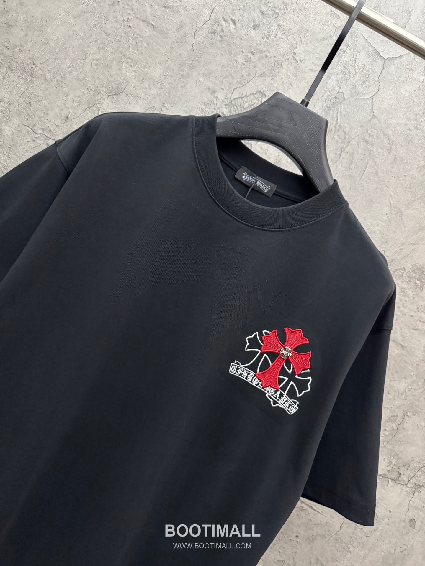 Chrome Hearts Laser Embroidered Cross Short Sleeve T-Shirt 크롬하츠 레이저 자수 크로스 반팔 티셔츠 3