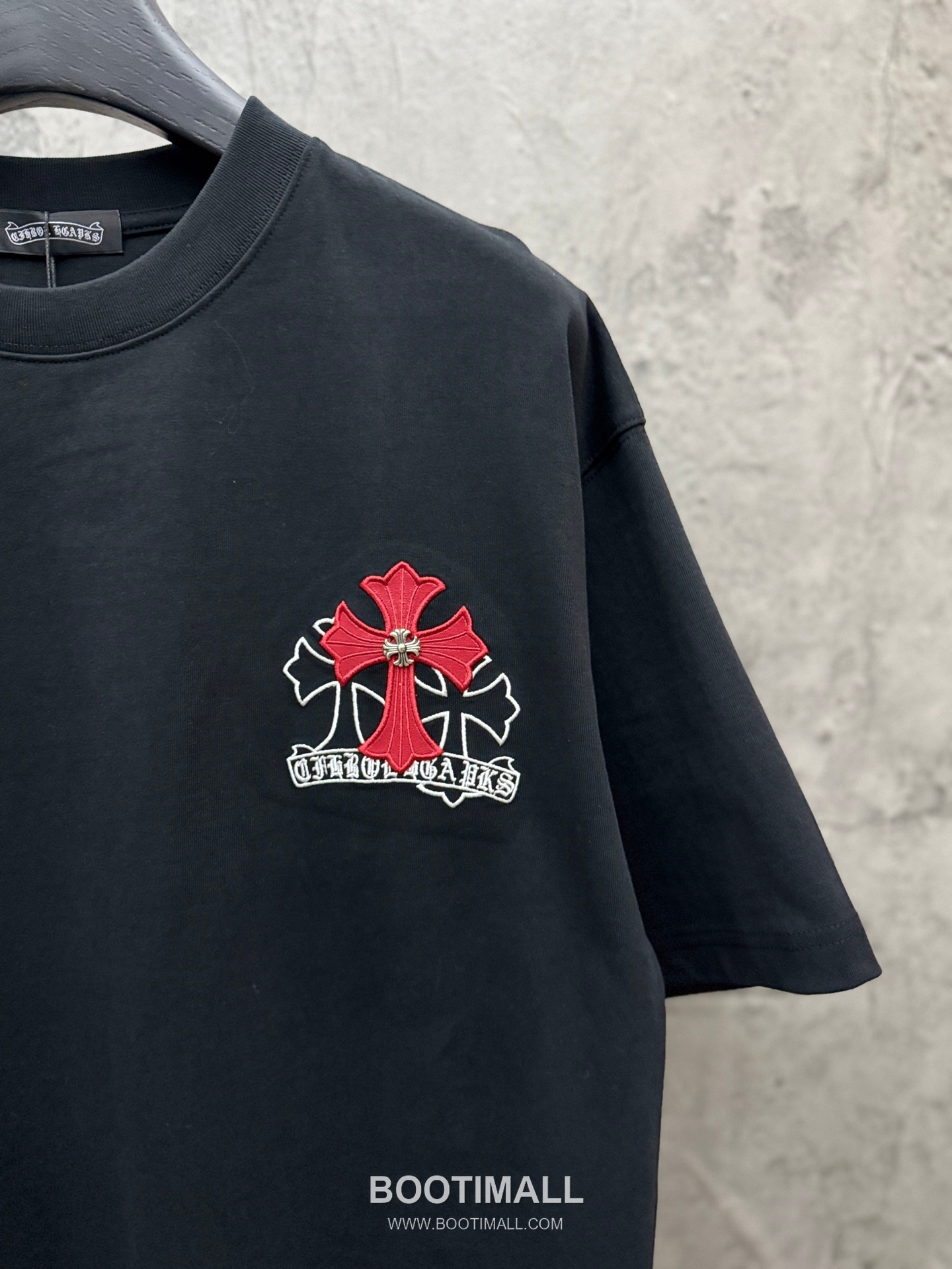 Chrome Hearts Laser Embroidered Cross Short Sleeve T-Shirt 크롬하츠 레이저 자수 크로스 반팔 티셔츠 5
