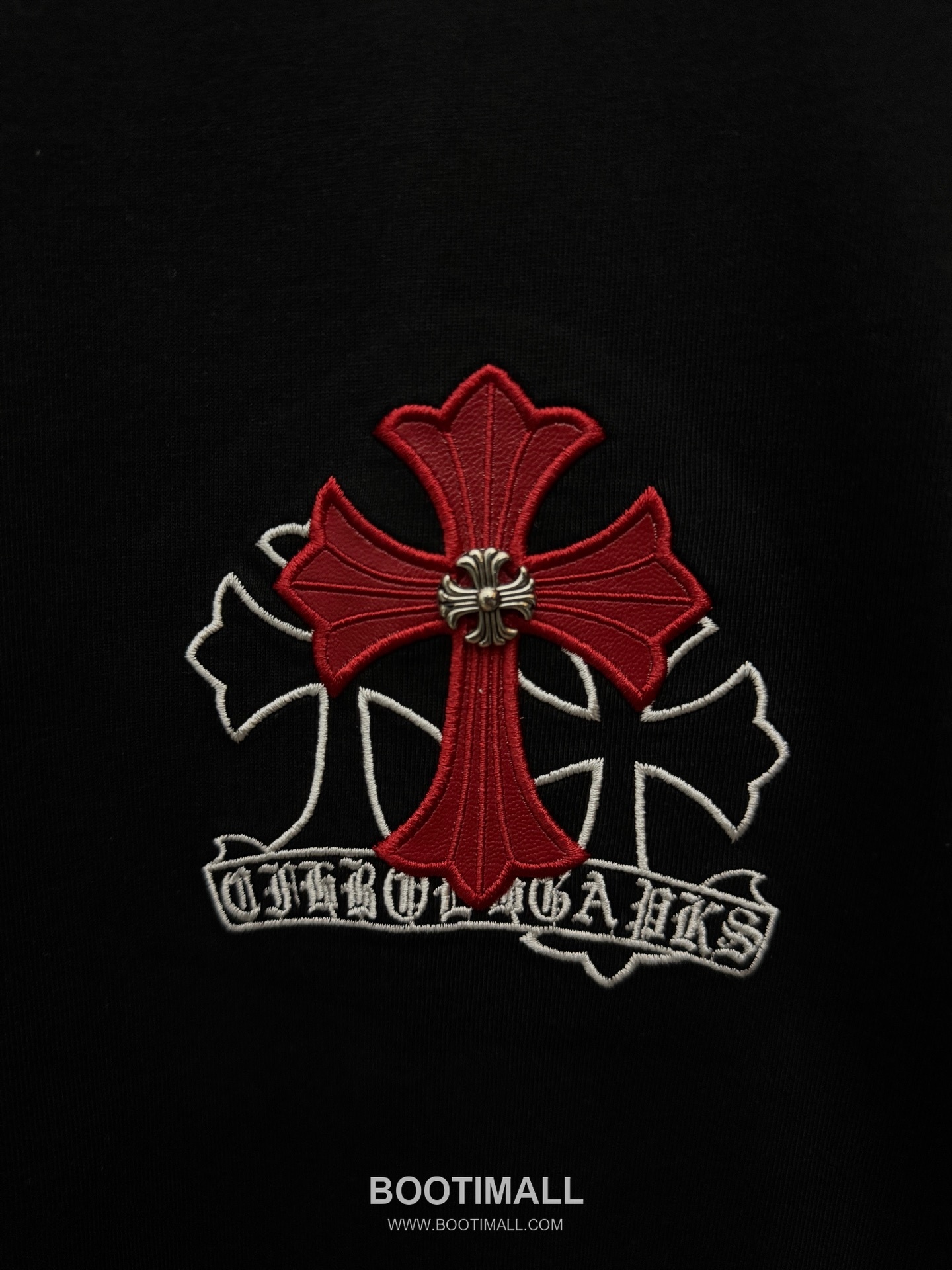 Chrome Hearts Laser Embroidered Cross Short Sleeve T-Shirt 크롬하츠 레이저 자수 크로스 반팔 티셔츠 6
