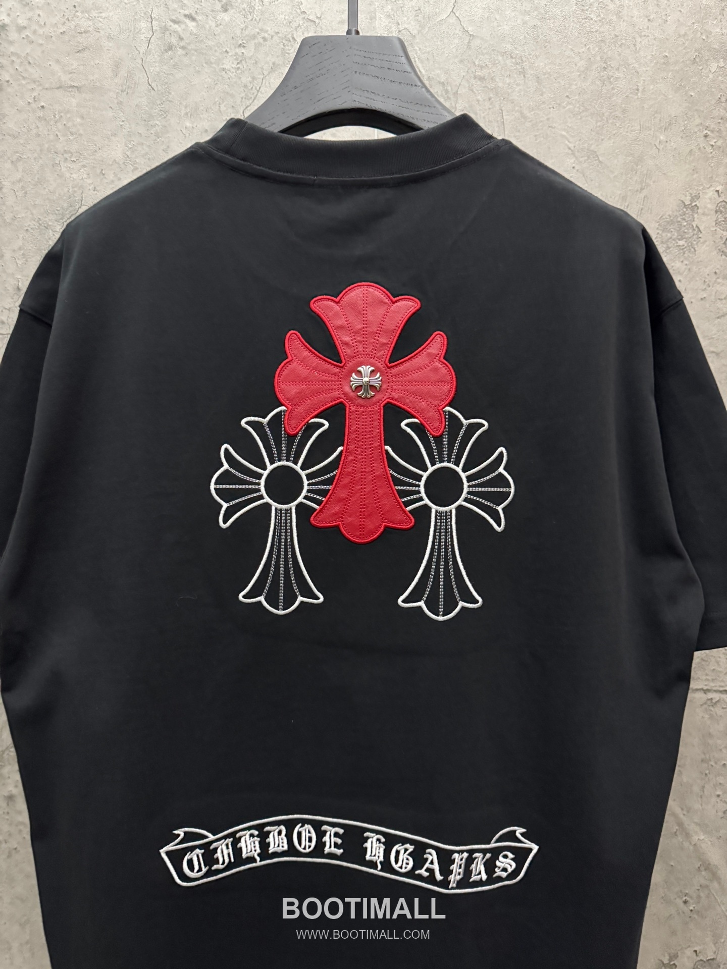 Chrome Hearts Laser Embroidered Cross Short Sleeve T-Shirt 크롬하츠 레이저 자수 크로스 반팔 티셔츠 7