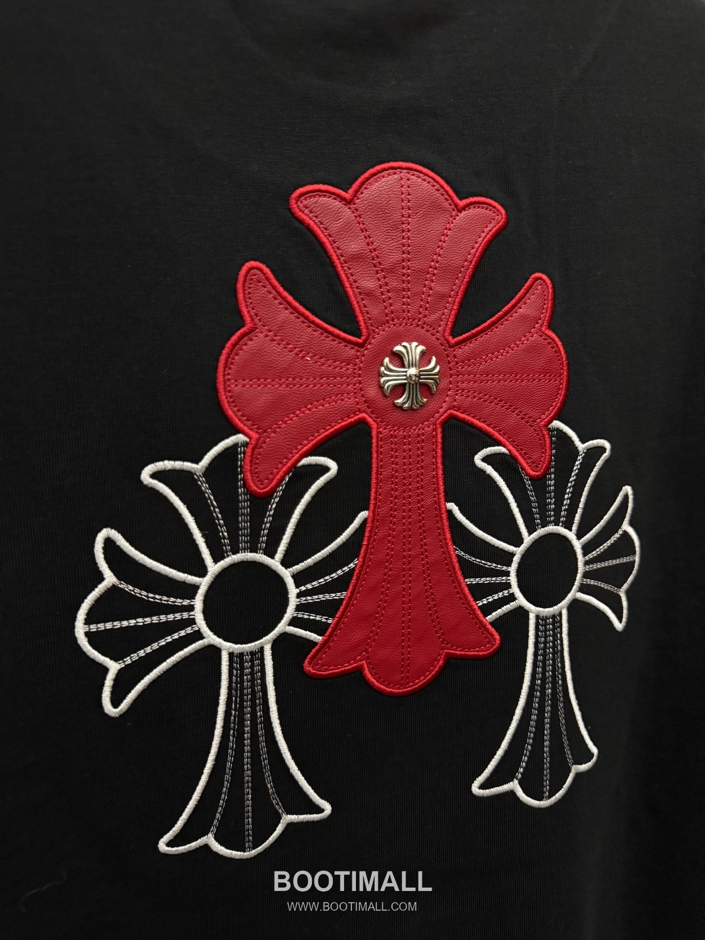 Chrome Hearts Laser Embroidered Cross Short Sleeve T-Shirt 크롬하츠 레이저 자수 크로스 반팔 티셔츠 8