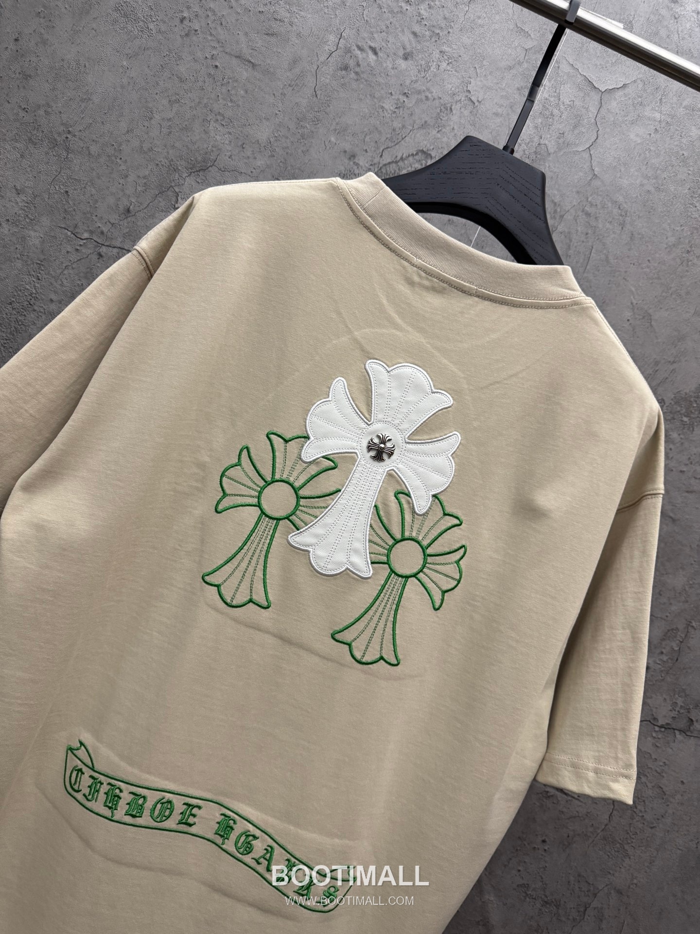 Chrome Hearts Laser Embroidered Cross Short Sleeve T-Shirt 크롬하츠 레이저 자수 크로스 반팔 티셔츠 4