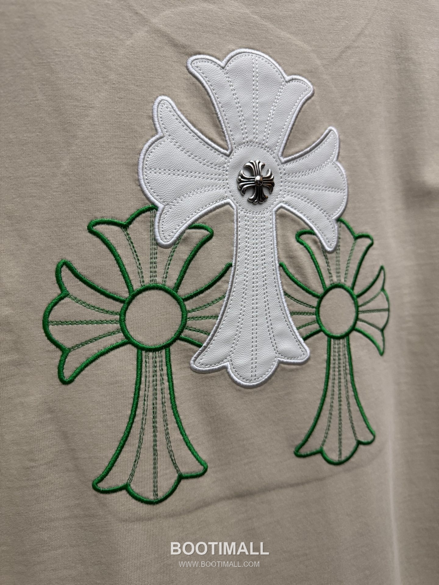 Chrome Hearts Laser Embroidered Cross Short Sleeve T-Shirt 크롬하츠 레이저 자수 크로스 반팔 티셔츠 8