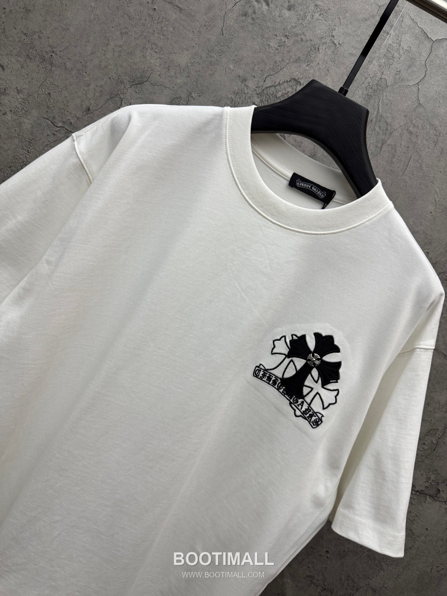 Chrome Hearts Laser Embroidered Cross Short Sleeve T-Shirt 크롬하츠 레이저 자수 크로스 반팔 티셔츠 3