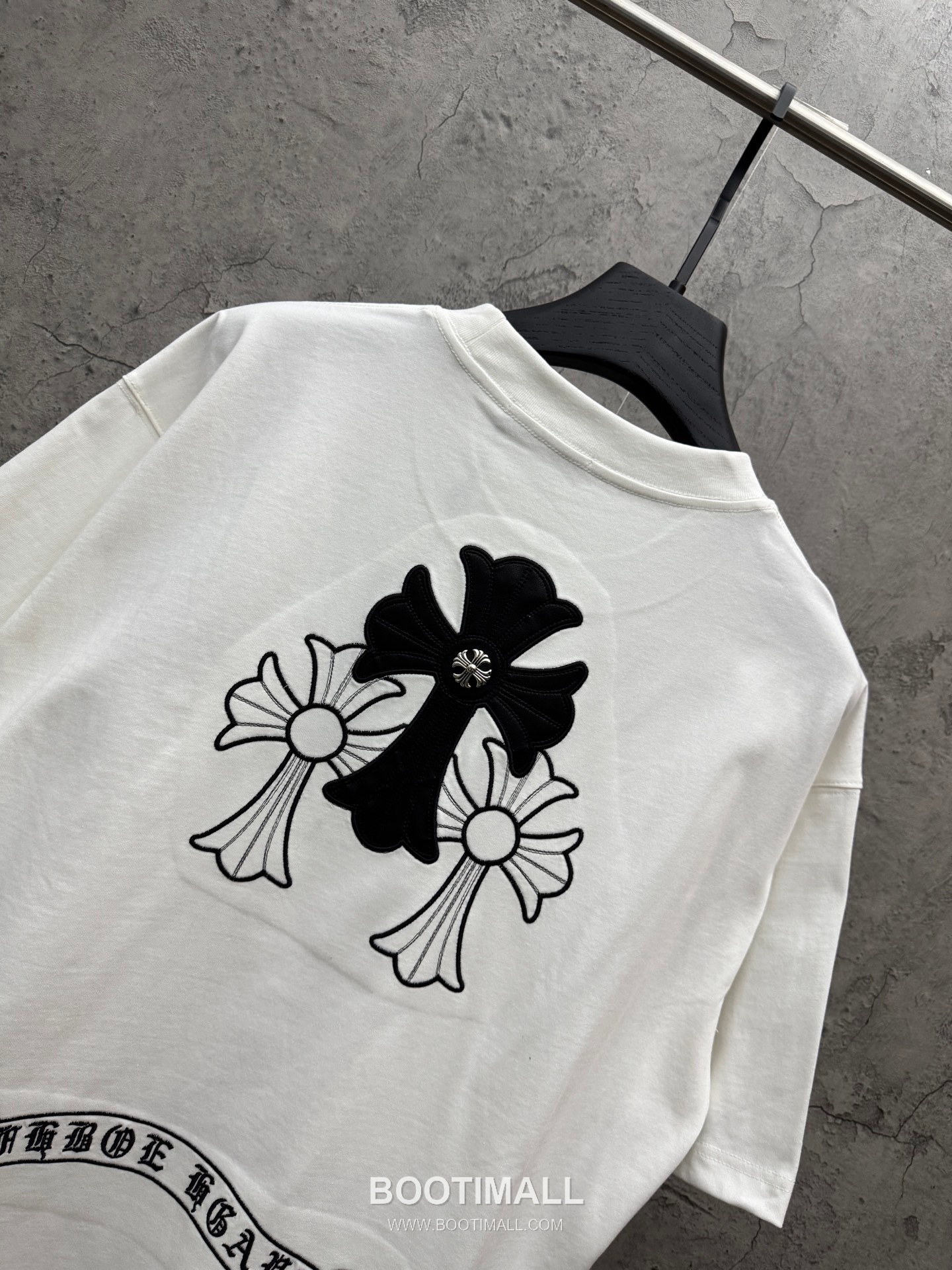 Chrome Hearts Laser Embroidered Cross Short Sleeve T-Shirt 크롬하츠 레이저 자수 크로스 반팔 티셔츠 4