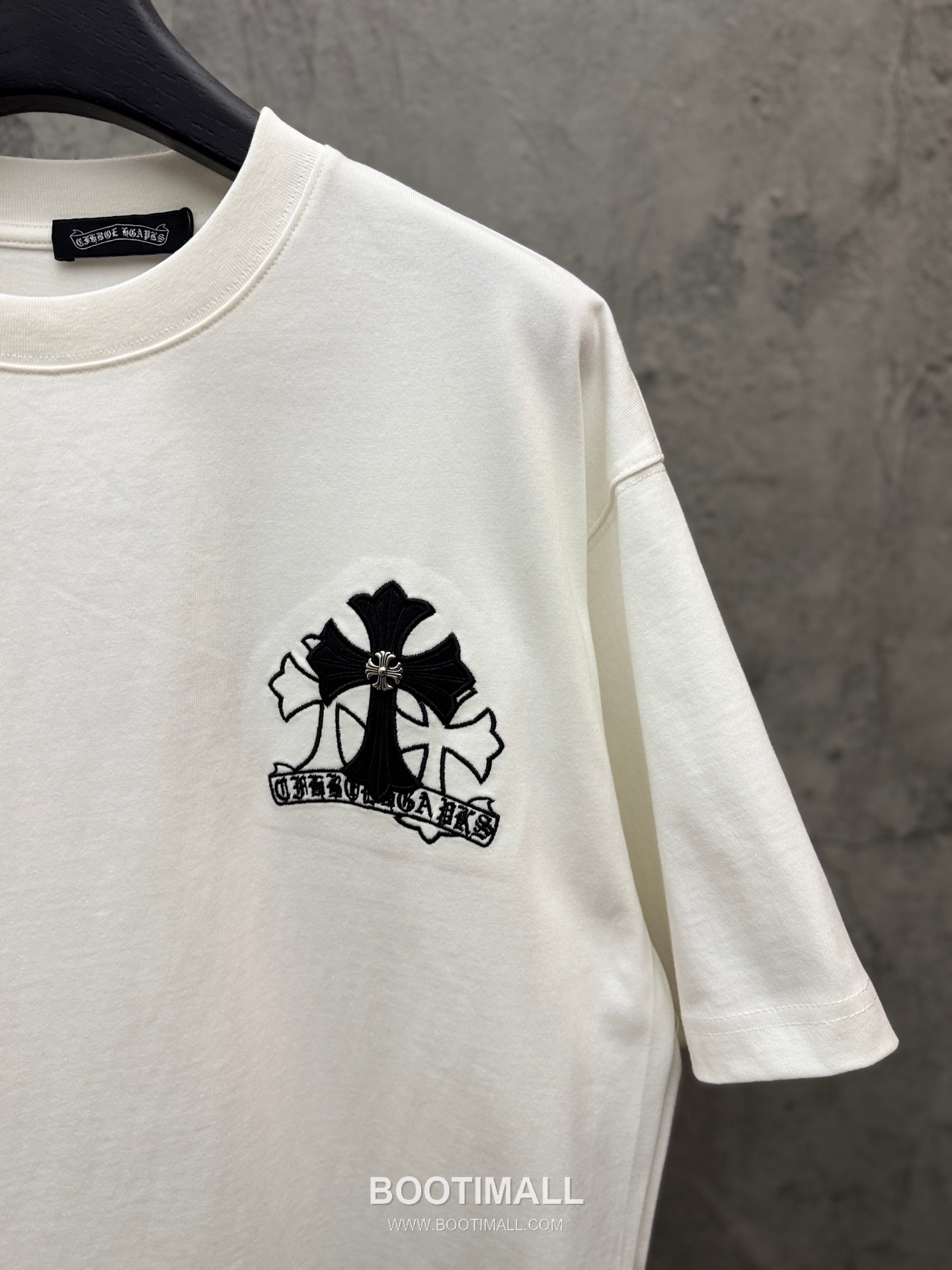 Chrome Hearts Laser Embroidered Cross Short Sleeve T-Shirt 크롬하츠 레이저 자수 크로스 반팔 티셔츠 5