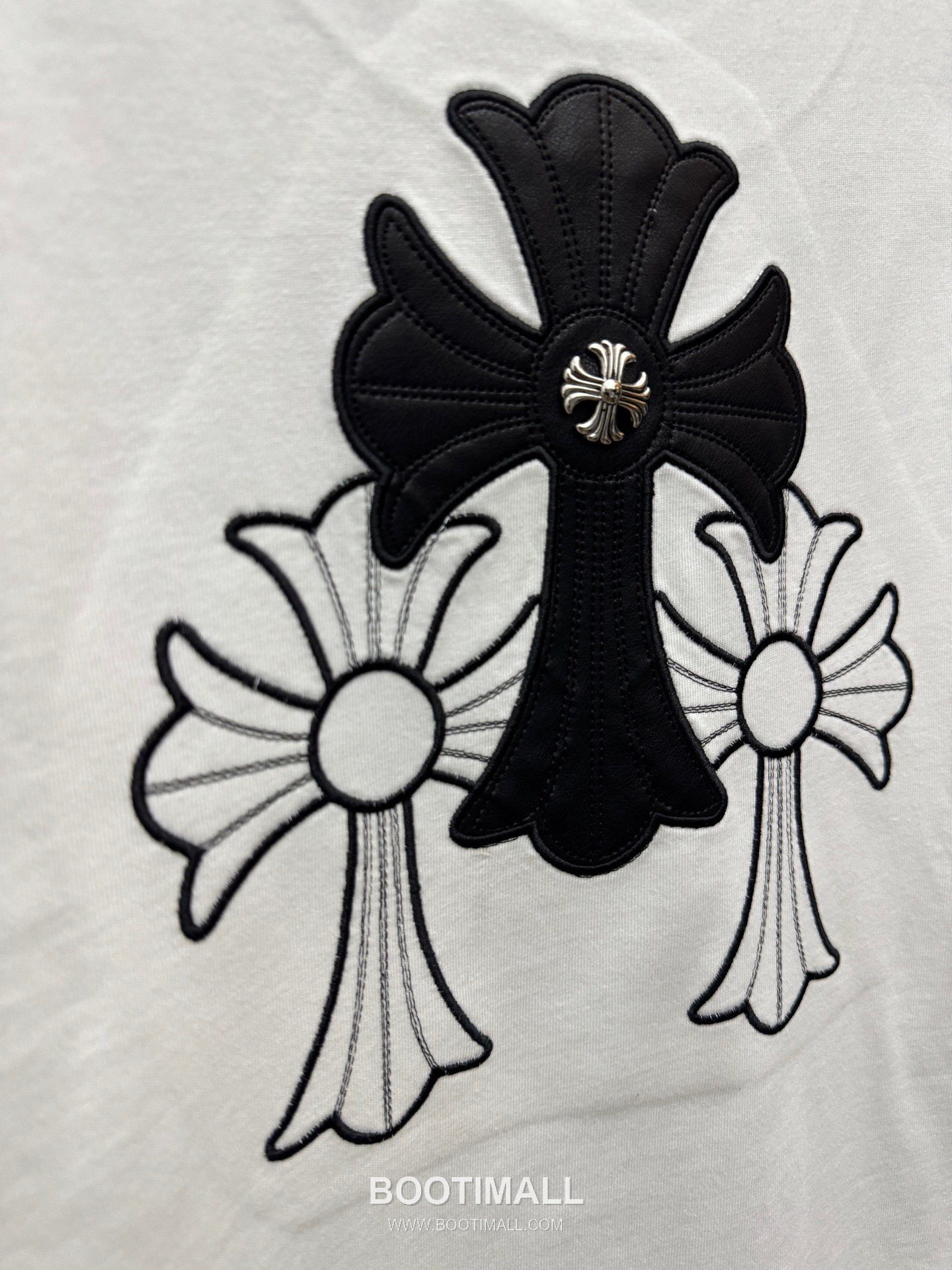 Chrome Hearts Laser Embroidered Cross Short Sleeve T-Shirt 크롬하츠 레이저 자수 크로스 반팔 티셔츠 8