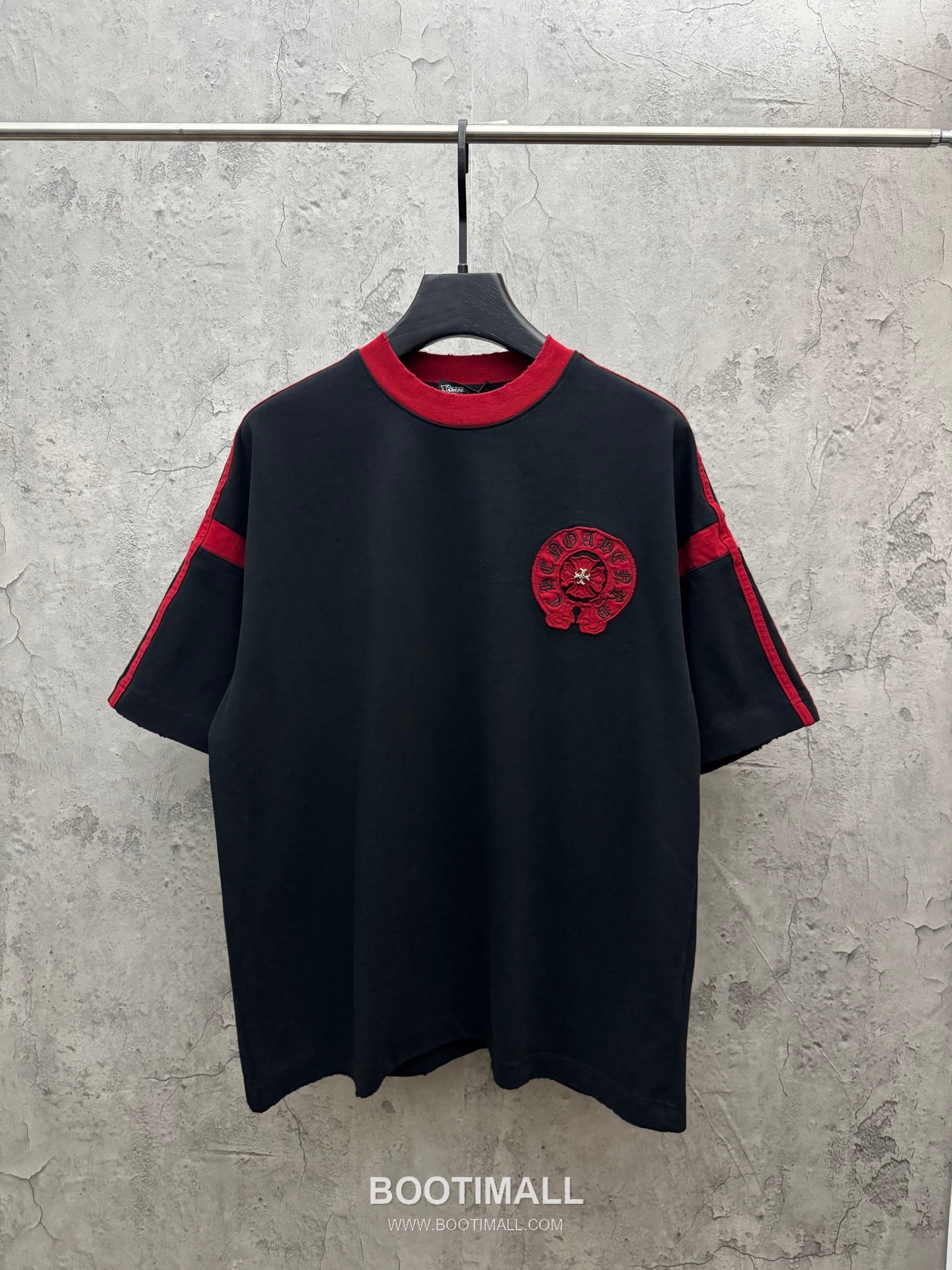 Chrome Hearts Contrast Color Embroidery Short Sleeve T-Shirt 크롬하츠 배색 자수 반팔 티셔츠 5212 1