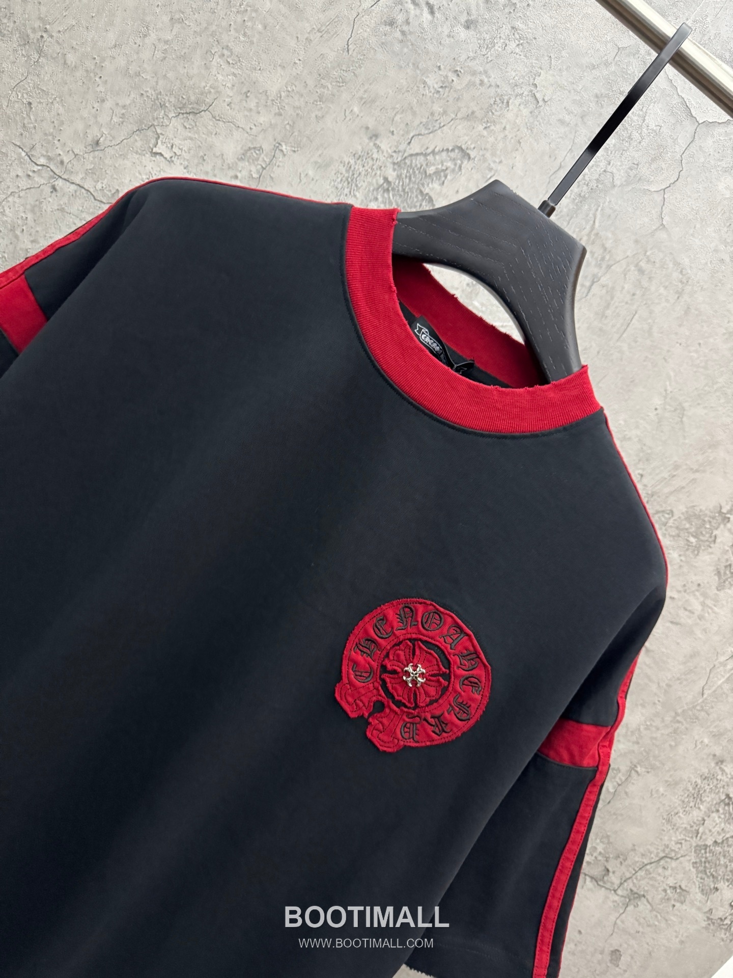 Chrome Hearts Contrast Color Embroidery Short Sleeve T-Shirt 크롬하츠 배색 자수 반팔 티셔츠 5212 3