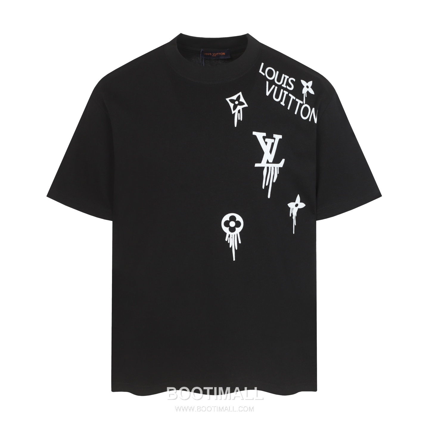 Louis Vuitton Monogram Graffiti Print Round Neck Short Sleeve T-Shirt Cotton 루이비통 모노그램 그라피티 프린트 라운드 넥 반팔 티셔츠 코튼 1
