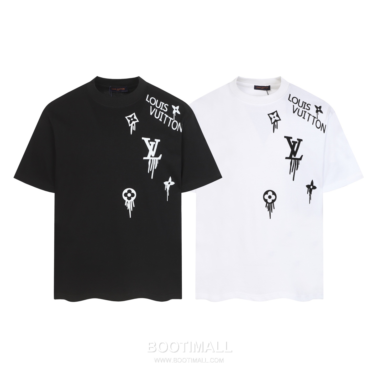 Louis Vuitton Monogram Graffiti Print Round Neck Short Sleeve T-Shirt Cotton 루이비통 모노그램 그라피티 프린트 라운드 넥 반팔 티셔츠 코튼 9