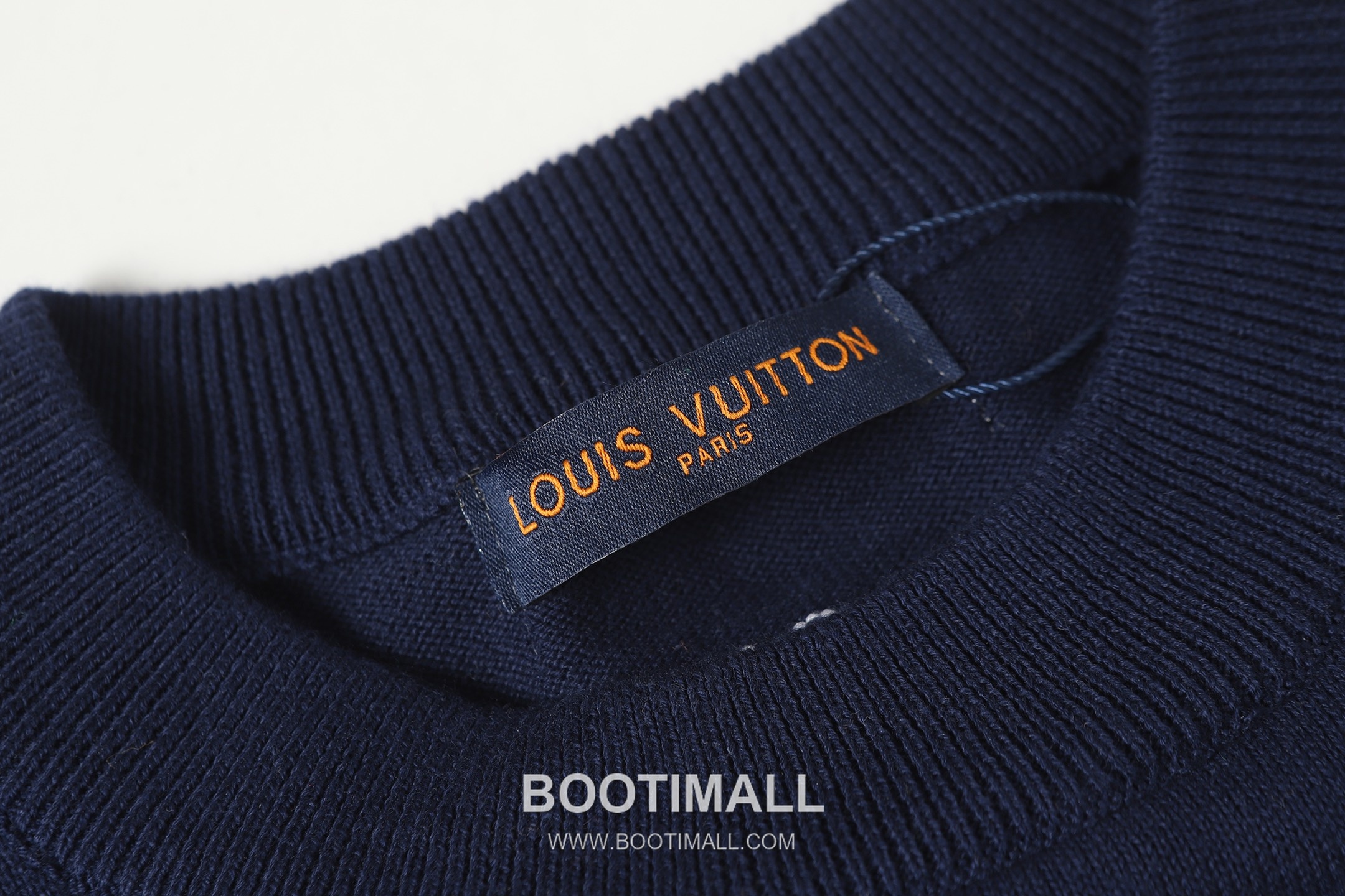 Louis Vuitton Monogram Jacquard Knit Crew Neck Short Sleeve T-Shirt Blue 루이비통 모노그램 자카드 니트 크루넥 반팔 티셔츠 블루 3