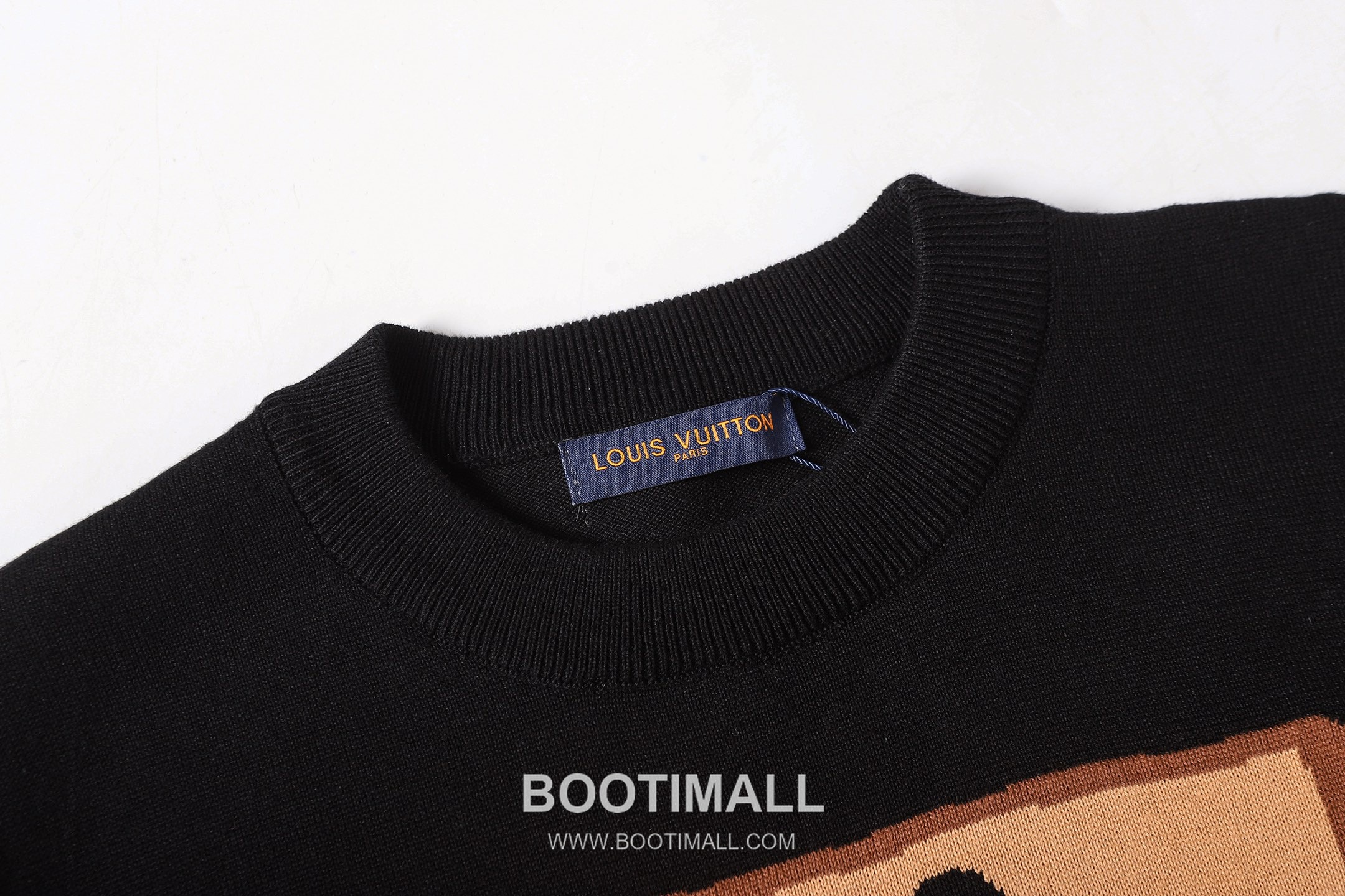 Louis Vuitton Monogram Jacquard Knit Crew Neck Short Sleeve T-Shirt Blue 루이비통 모노그램 자카드 니트 크루넥 반팔 티셔츠 블루 3