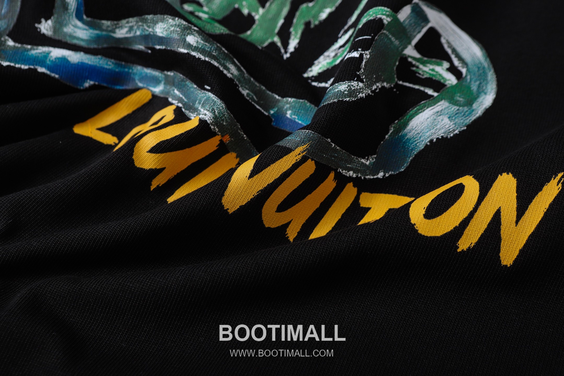 Louis Vuitton Graffiti Logo Cotton T-Shirt Black White 루이비통 그래피티 로고 코튼 티셔츠 블랙 화이트 7